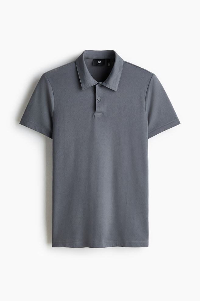COOLMAX® Slim-Fit Polo Shirt - Gray/White/Black/Navy blue/Teal/Dark brown - 1