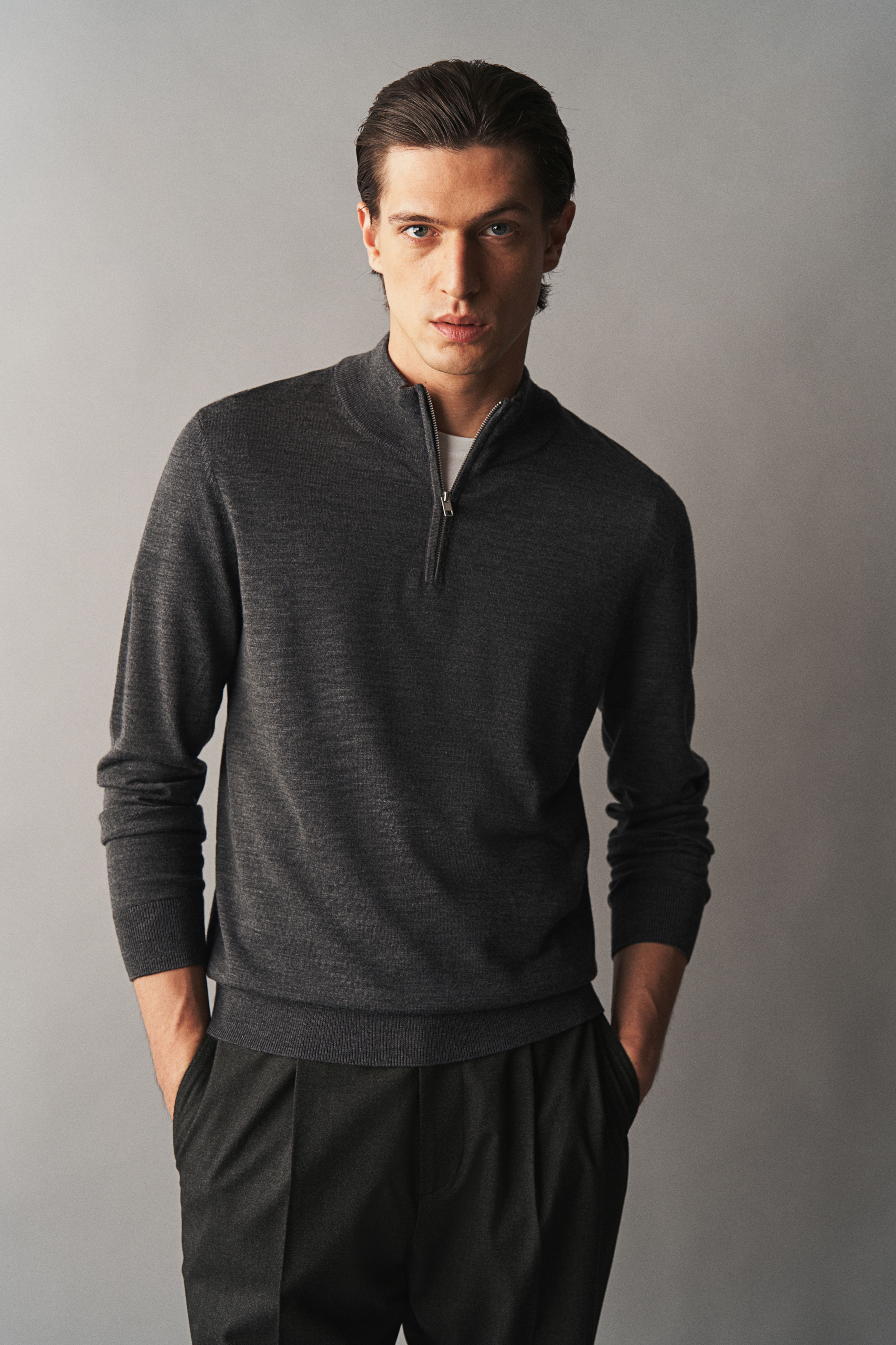 H and m merino wool jumper best sale