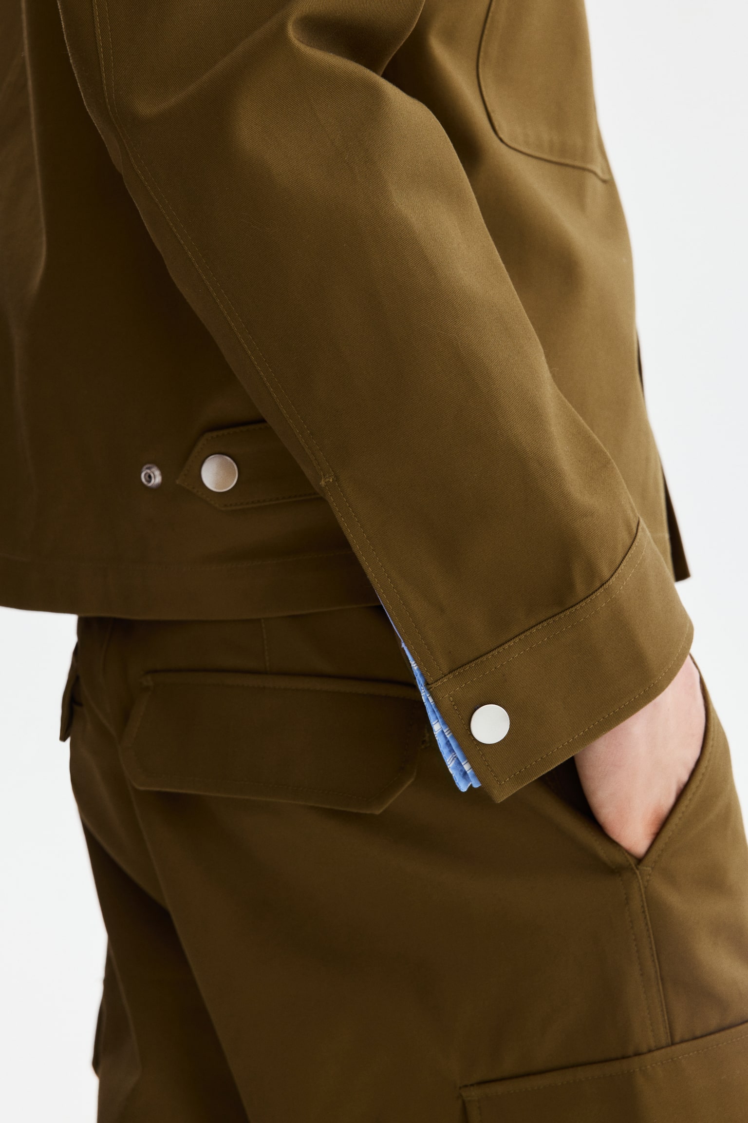 Surchemise boxy - Vert kaki - 8