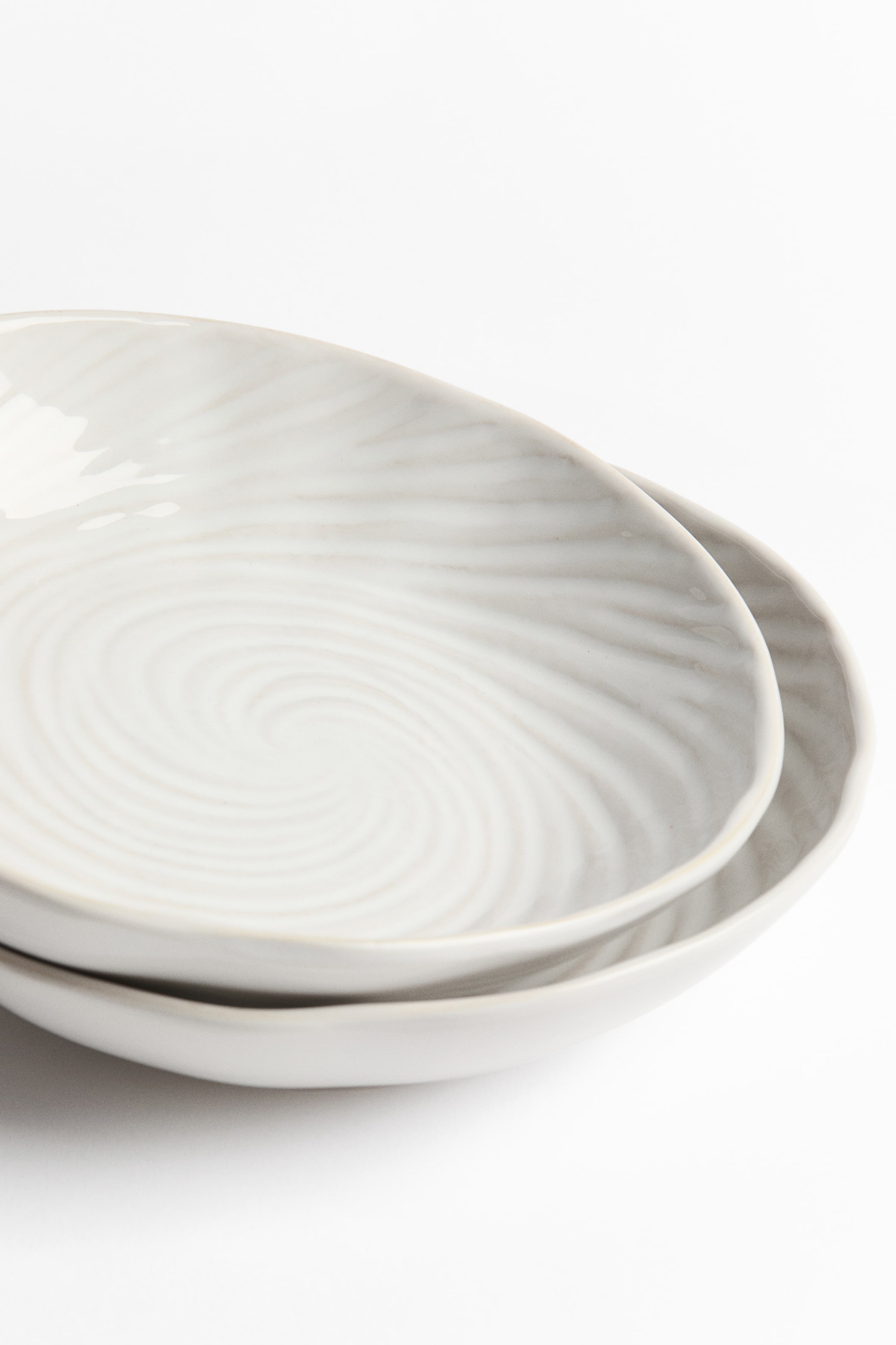 2-Pack Textured Stoneware Soup Bowls
