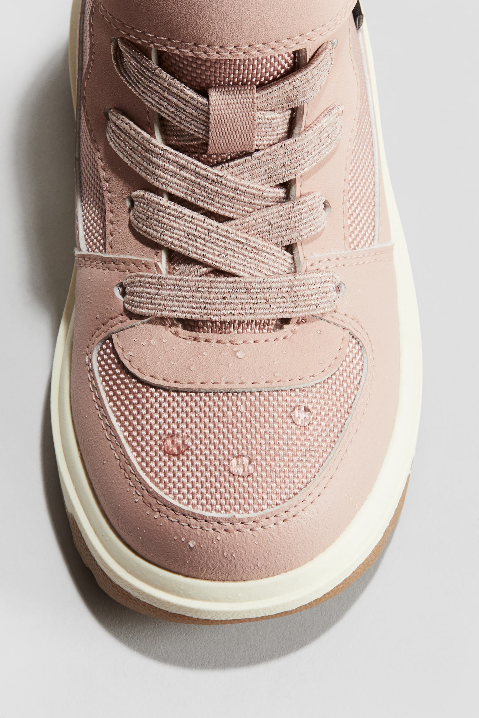 Waterproof hi-top trainers - Dusty pink - 2