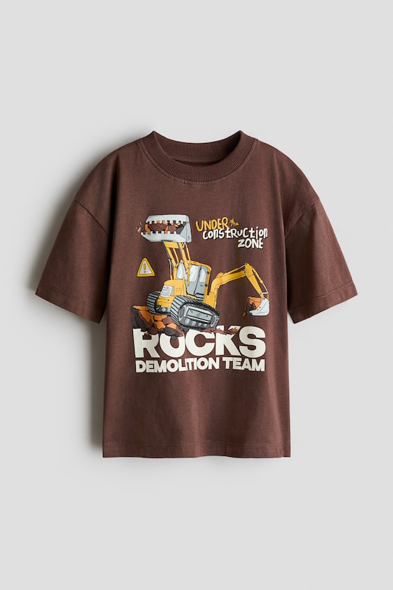 Детские футболки H&M Printed Cotton T-Shirt