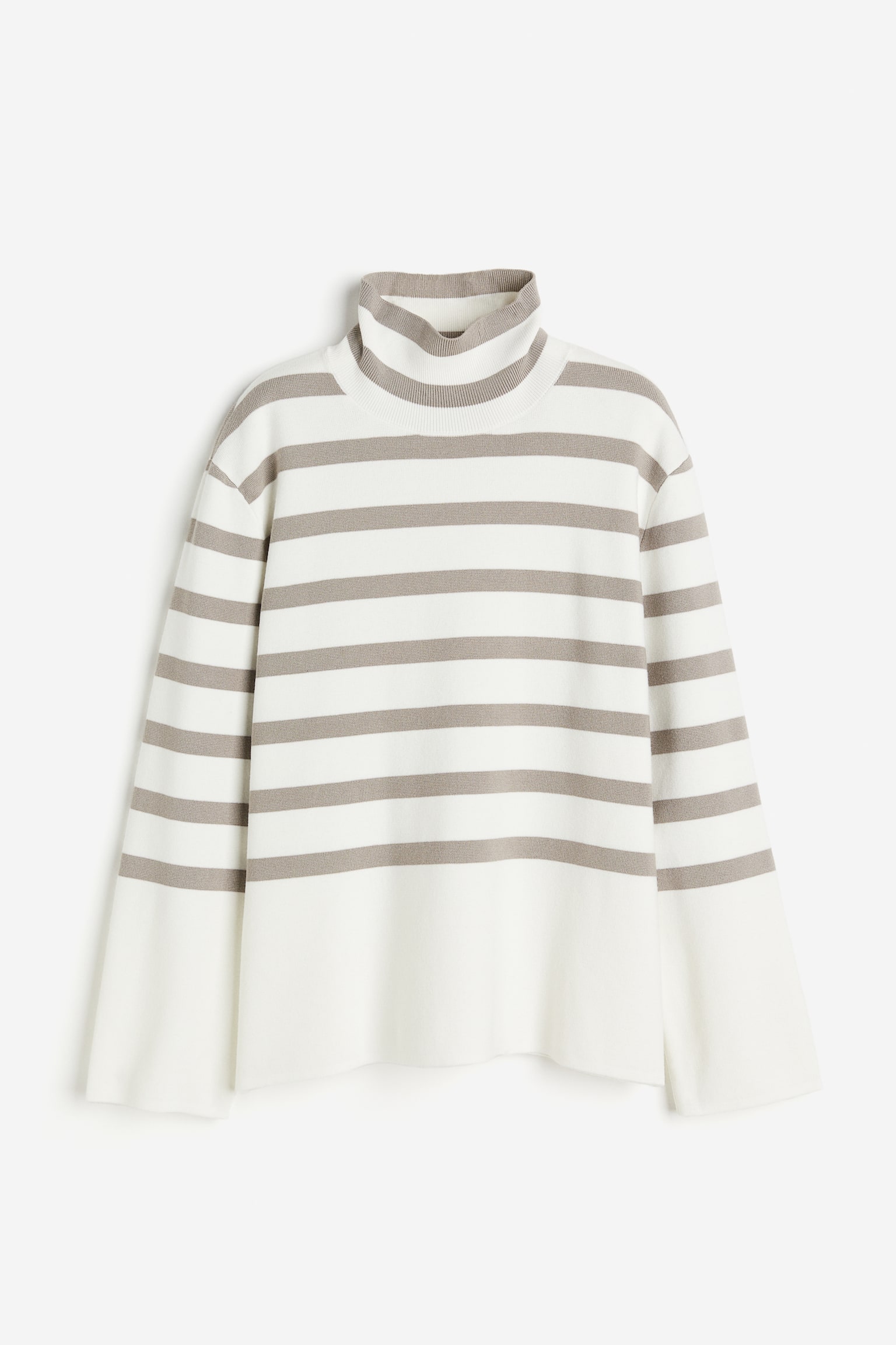 Turtleneck jumper - White/Beige striped/Navy blue/Cream striped/Cream/Striped - 2