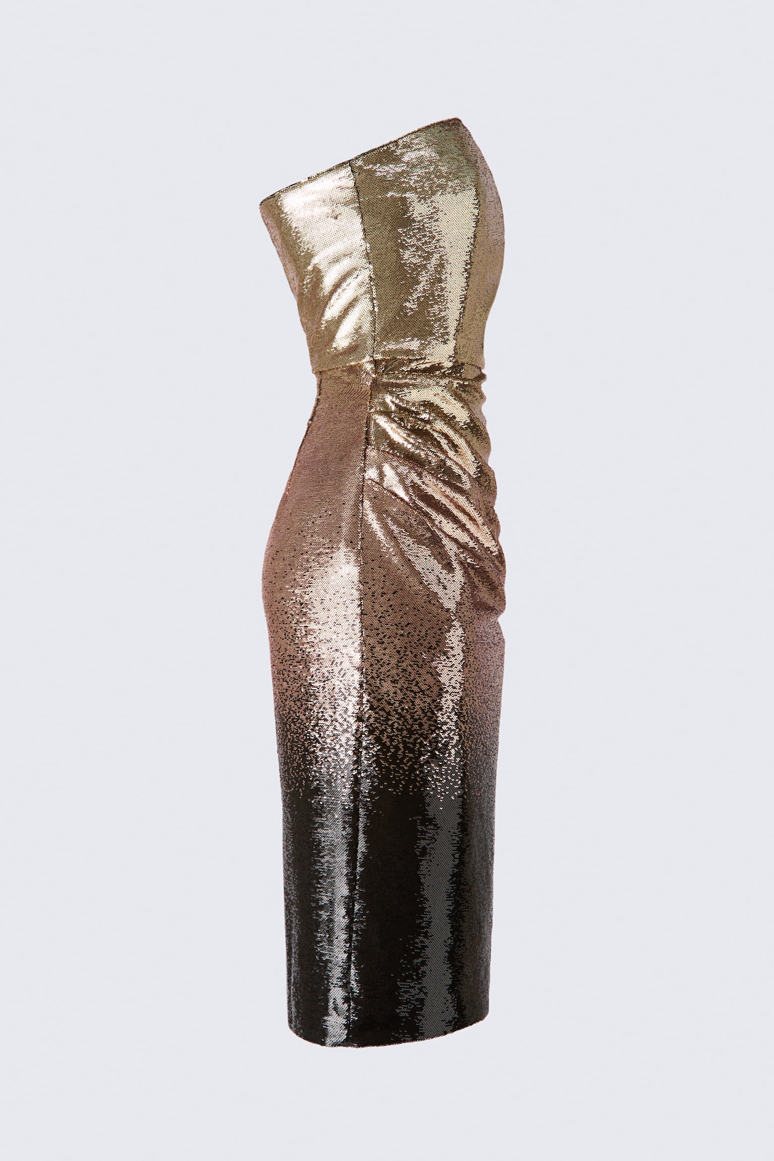 Женское платье H&M Sequined Bandeau, цвет: Золотой / Чёрный — фото 3