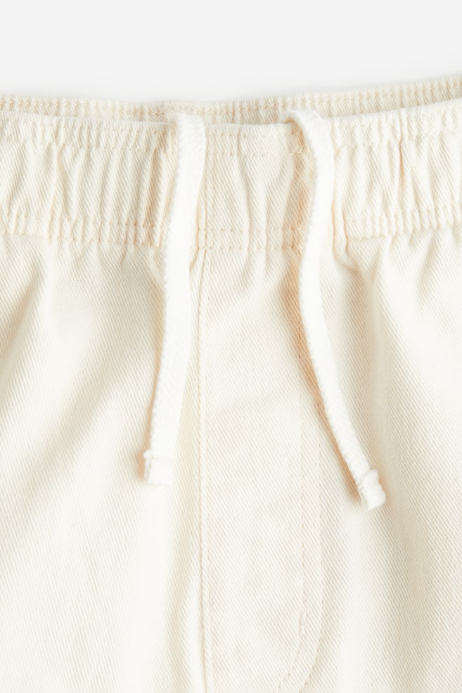 Shorts in cotone Relaxed Fit - Bianco/Marrone/palme/Beige/marrone quadri/Nero - 5