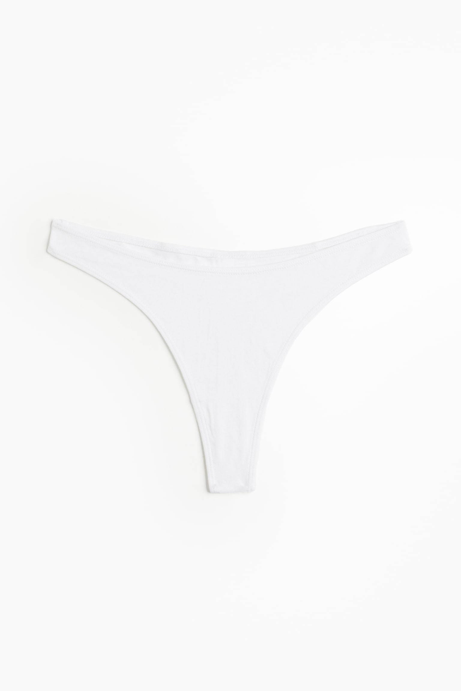 10-pack Cotton G-strings - White/Black/Black - 3