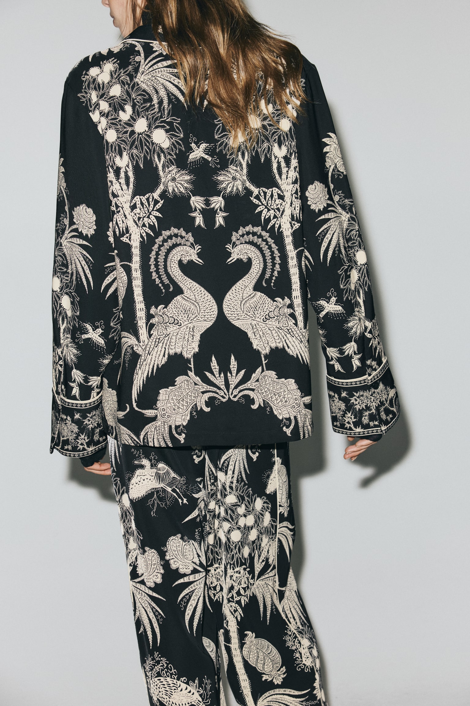 Printed resort shirt - Black/Patterned - 6