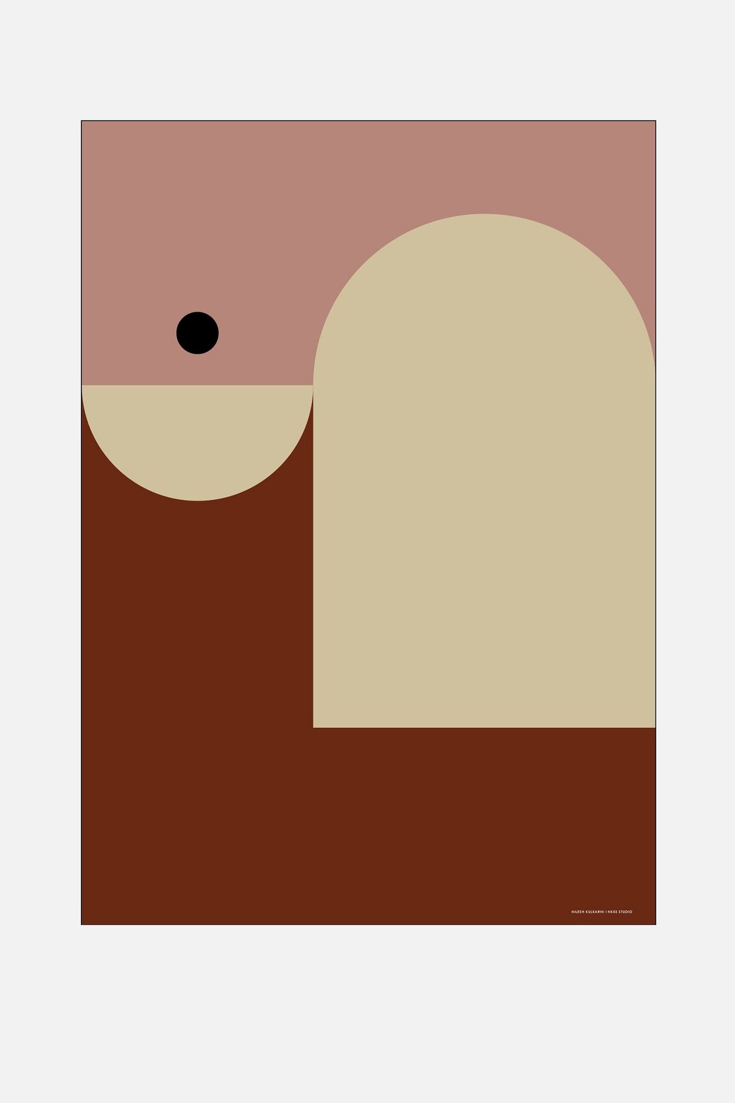 Poster & Frame - Nkks Studio - Shapes & Forms 02 - Monivärinen - size: 30x40
