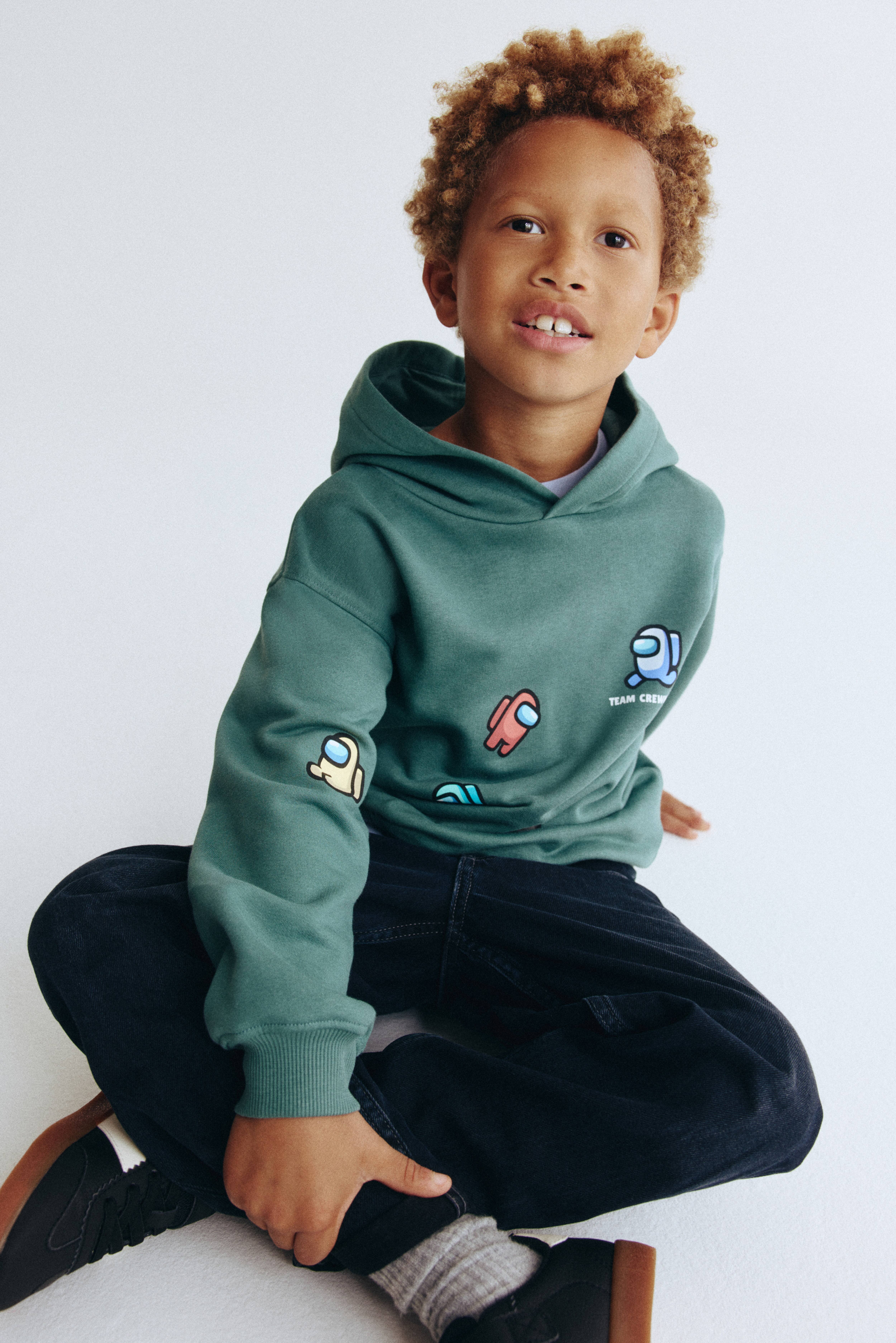 Hoodie with Printed Motif