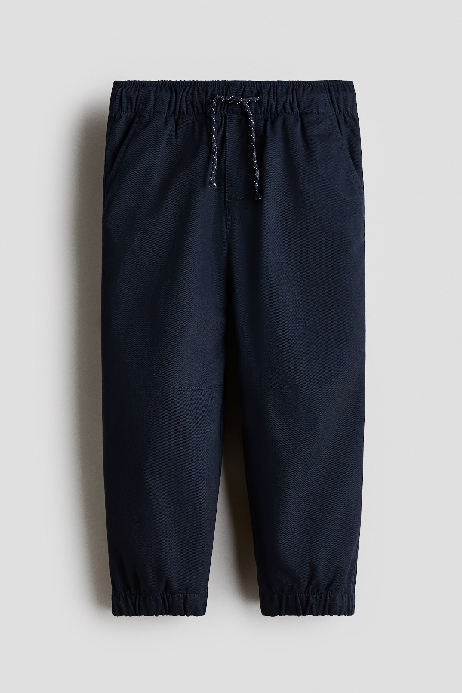 Cotton twill joggers - Navy blue/Khaki green/Mole