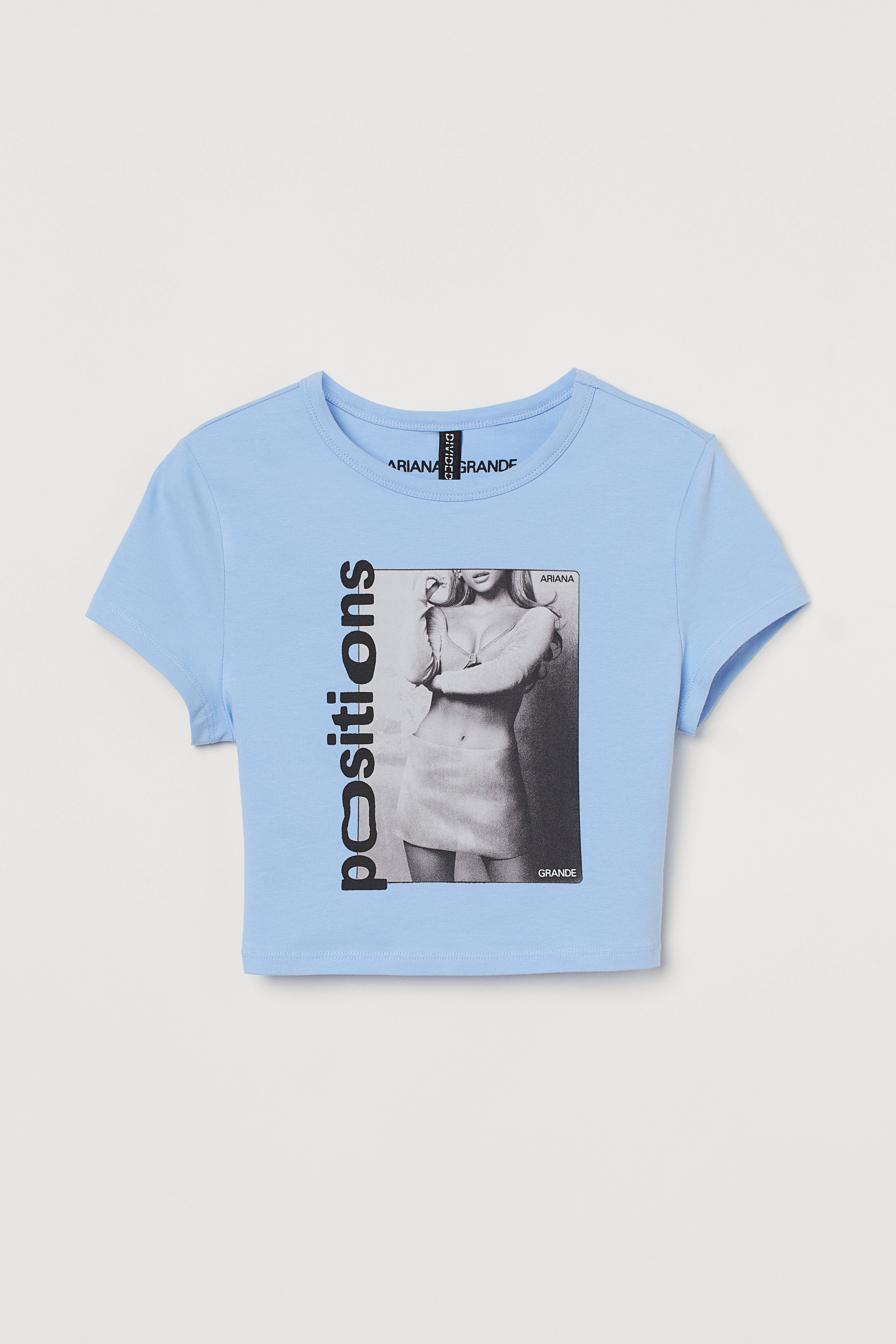 Ariana Grande Positions popular Blue Crewneck