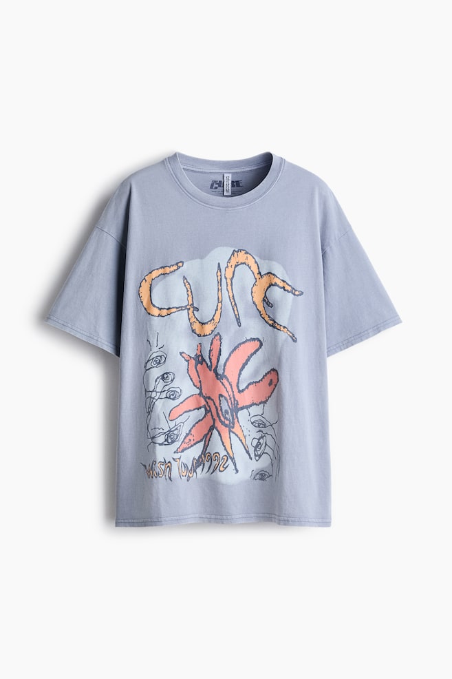 Oversized print-motif T-shirt - Light steel blue/The Cure/Cream/Pacha/Dark brown/Pacha/Orange/Pacha/Blue/Degas/Light beige/Monet/Green/Woodstock/Powder pink/The Doors/Black/Pink Floyd/Grey/Capri/Light orange/Grateful Dead/Dark grey/Nirvana/Beige/The Smashing Pumpkins - 1
