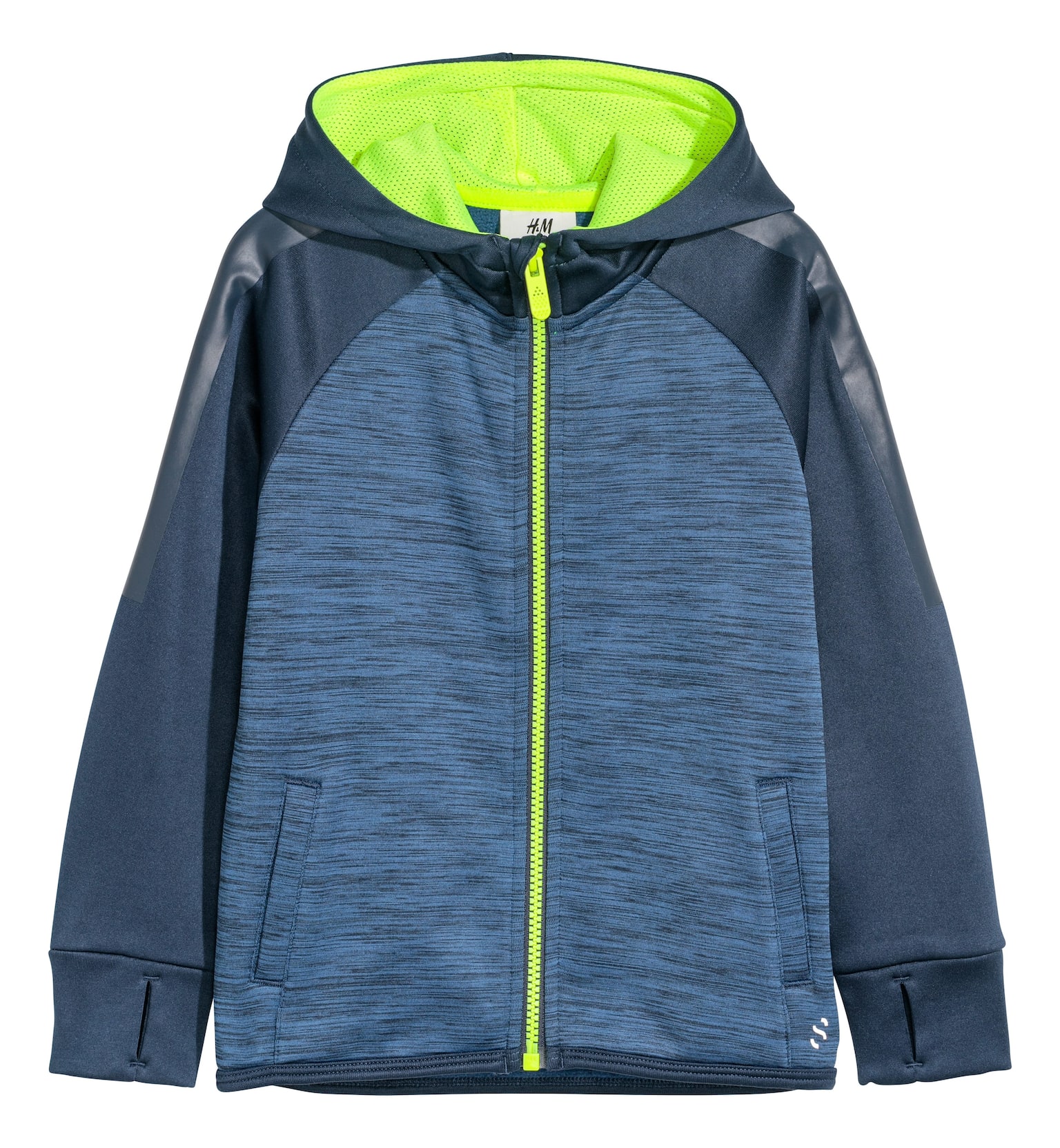 Track Jacket - Dark blue melange - 1