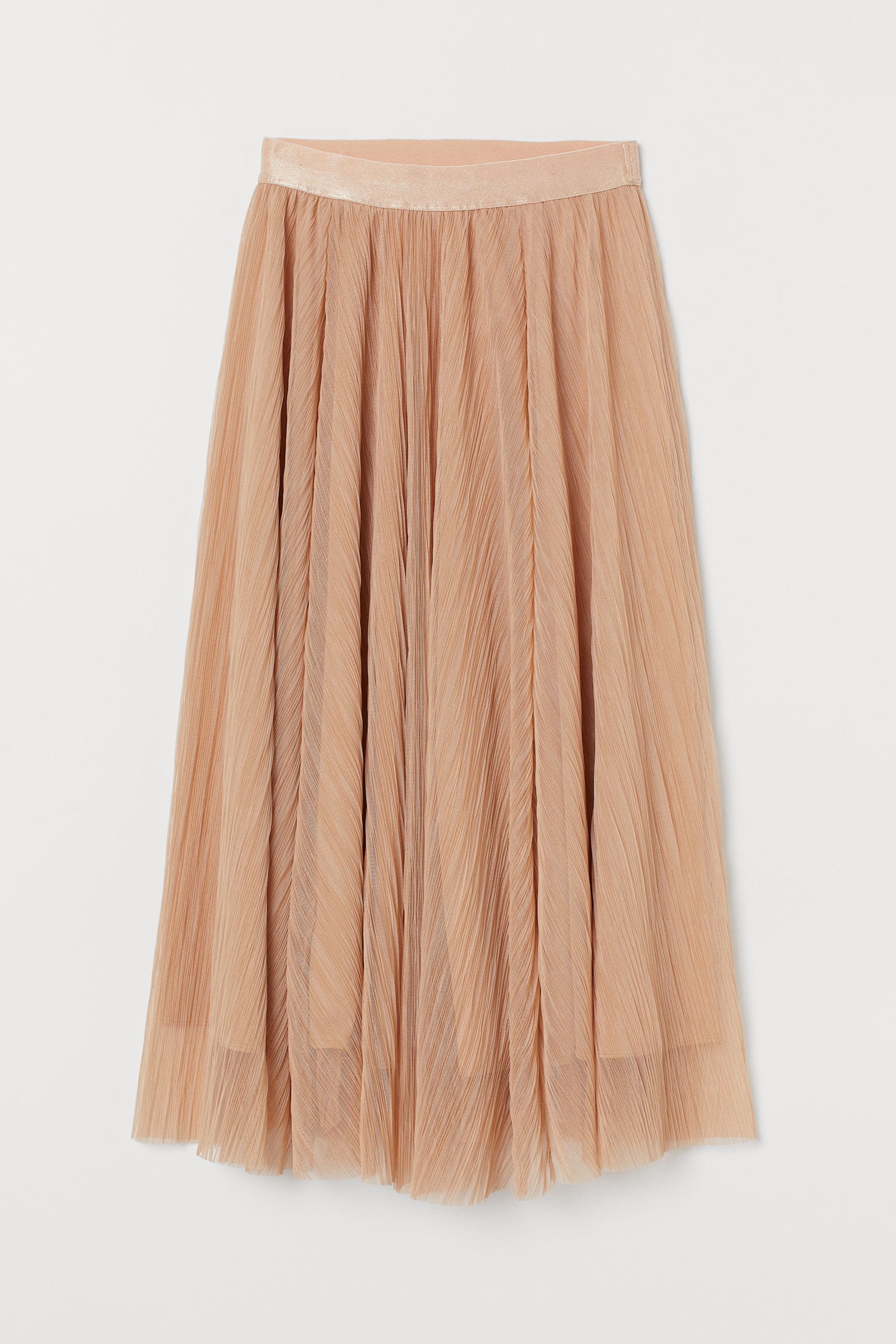 Circular tulle skirt - Apricot