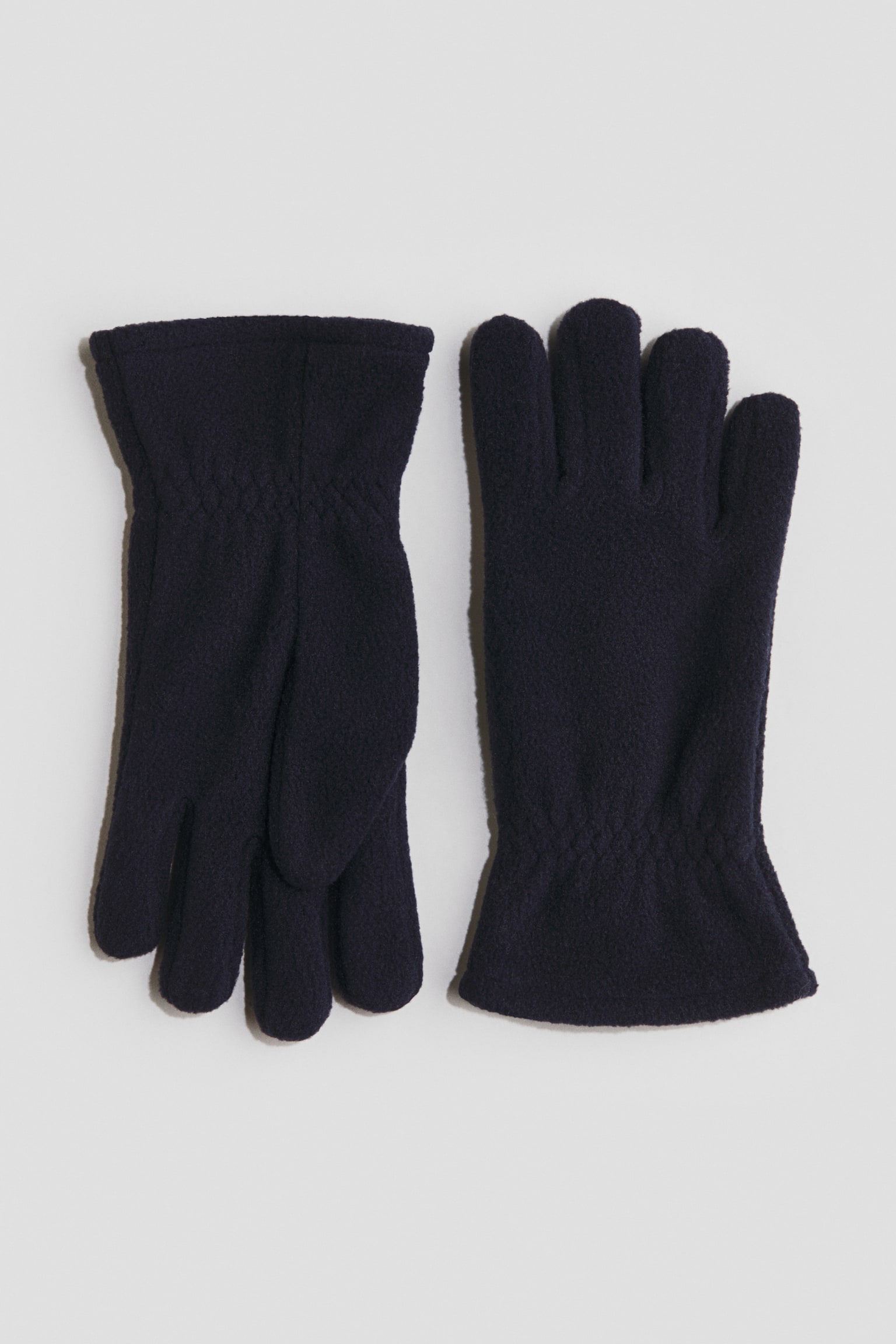 Guantes de tejido polar - Azul marino/Rosa