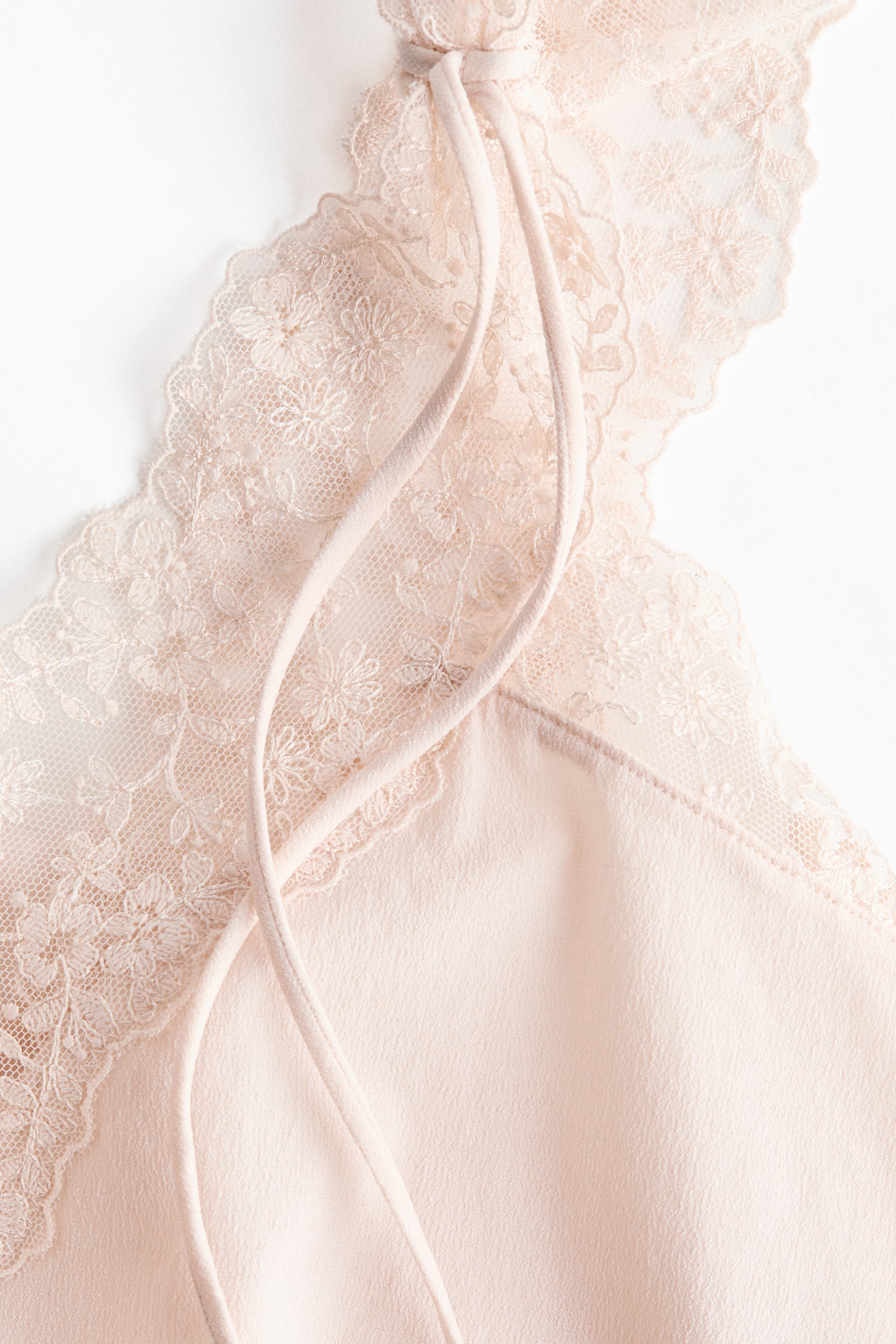 Askıları İşlemeli Üst - Açık bej - 7