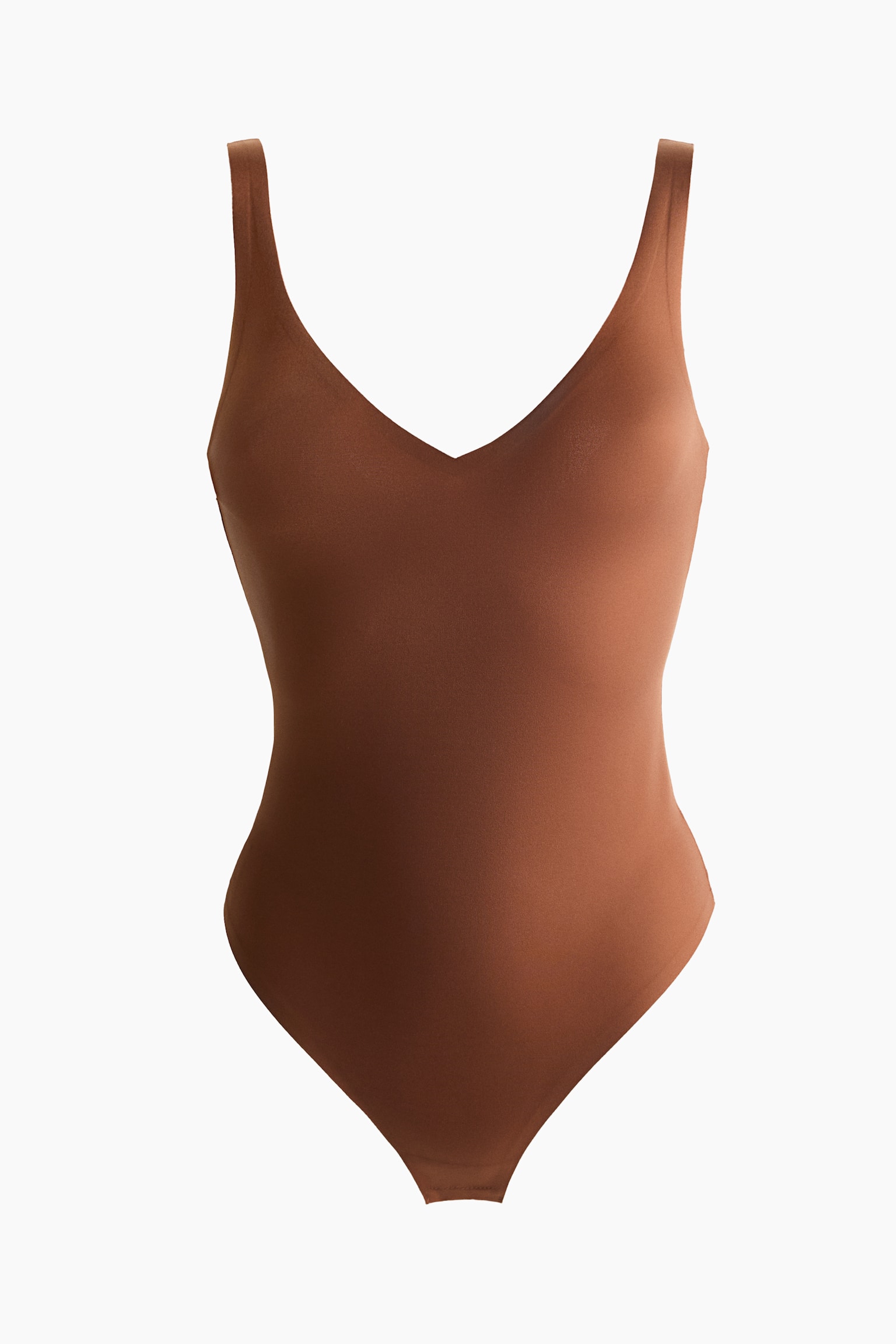 בגד גוף חוטיני Seamless Light Shape - חום - 1