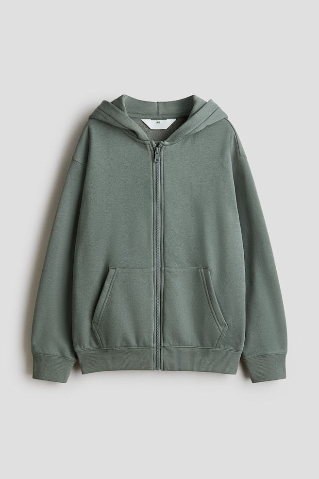 Hooded Jacket - Khaki green/Black/Light gray melange/Navy blue/Dark gray melange/Light blue - 1