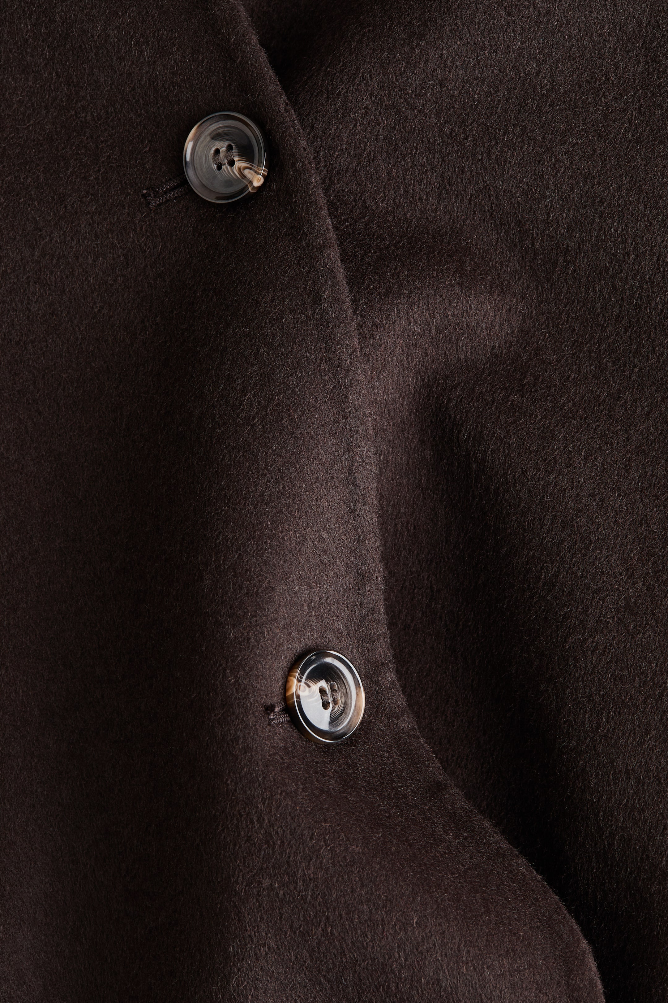 Veste cape en laine mélangée