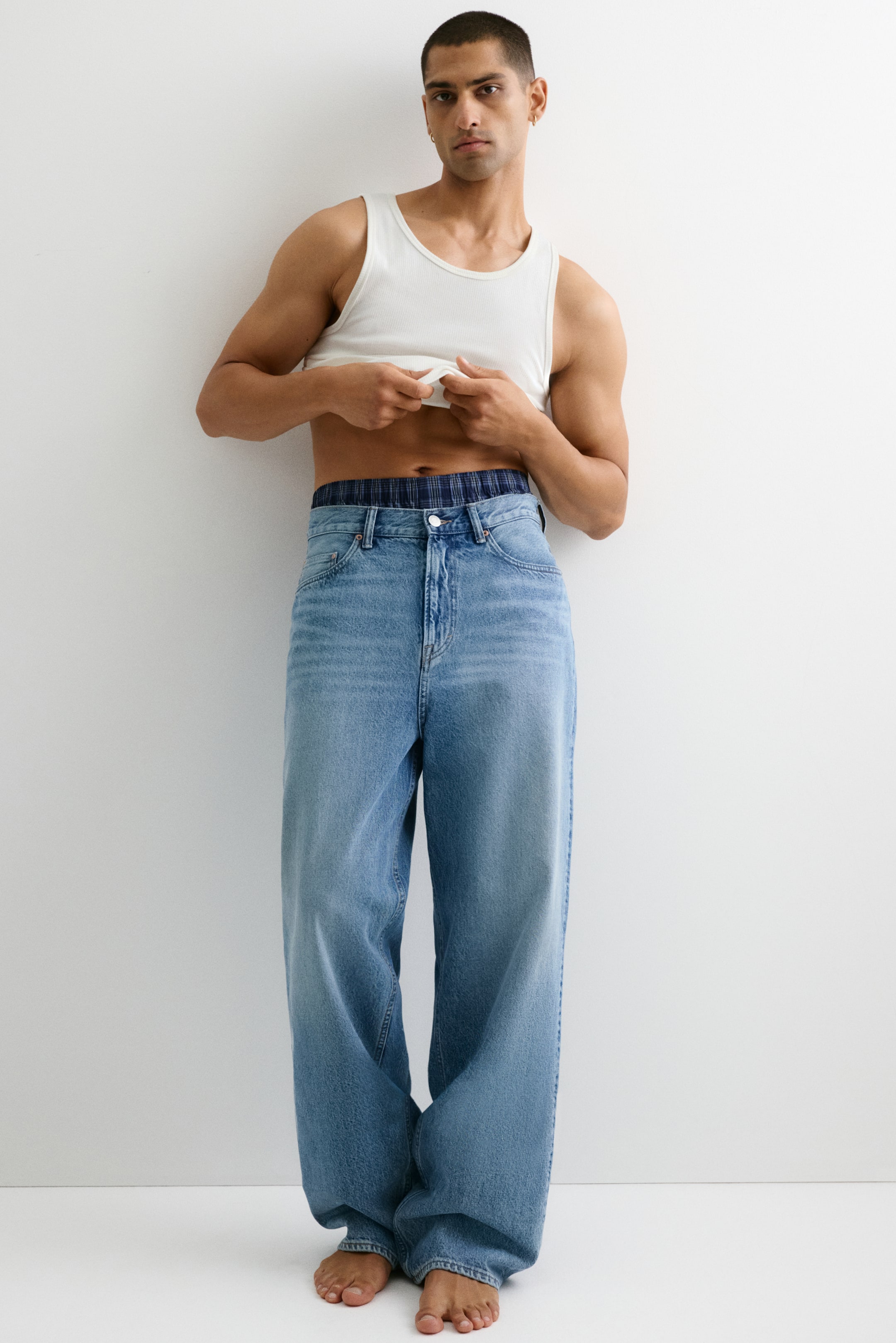 Agrandir l'image: Lot de 4 caleçons tissés - Bleu foncé/carreaux - HOMME | H&M FR 2