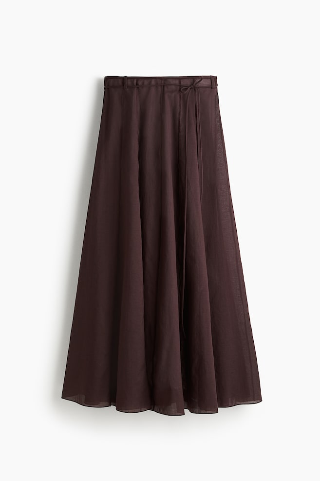 Voluminous skirt - Burgundy - 1