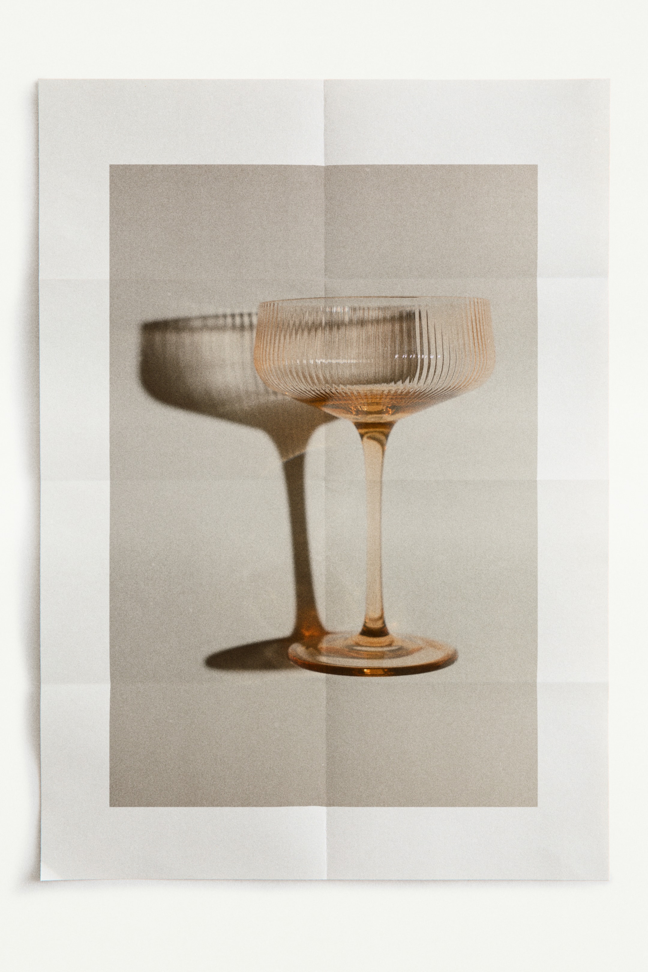 이미지 확대 보기: 플루티드 쿠프 잔 4피스 세트 - 베이지 - Home All | H&M KR 1