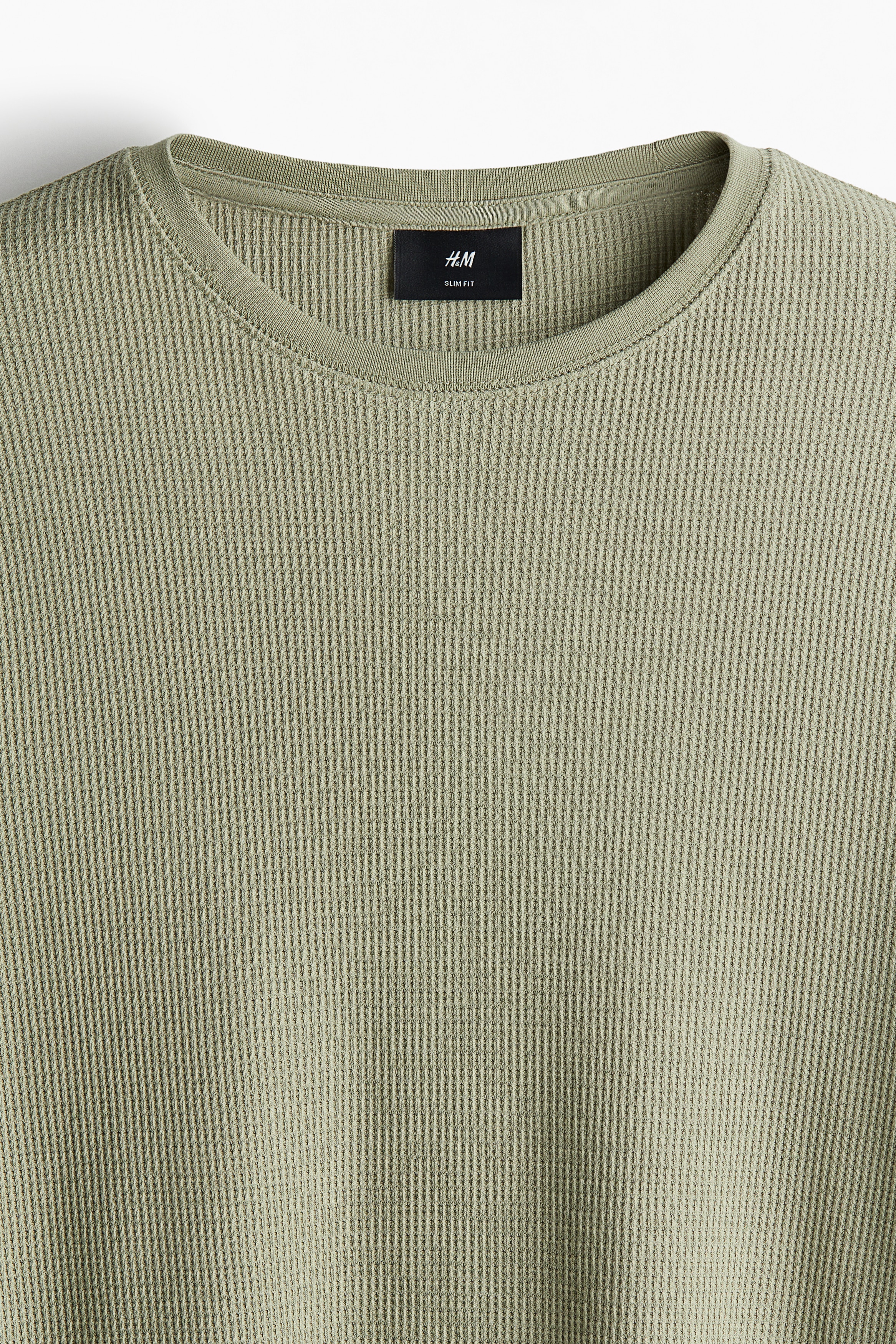 Slim Fit Waffled jersey top