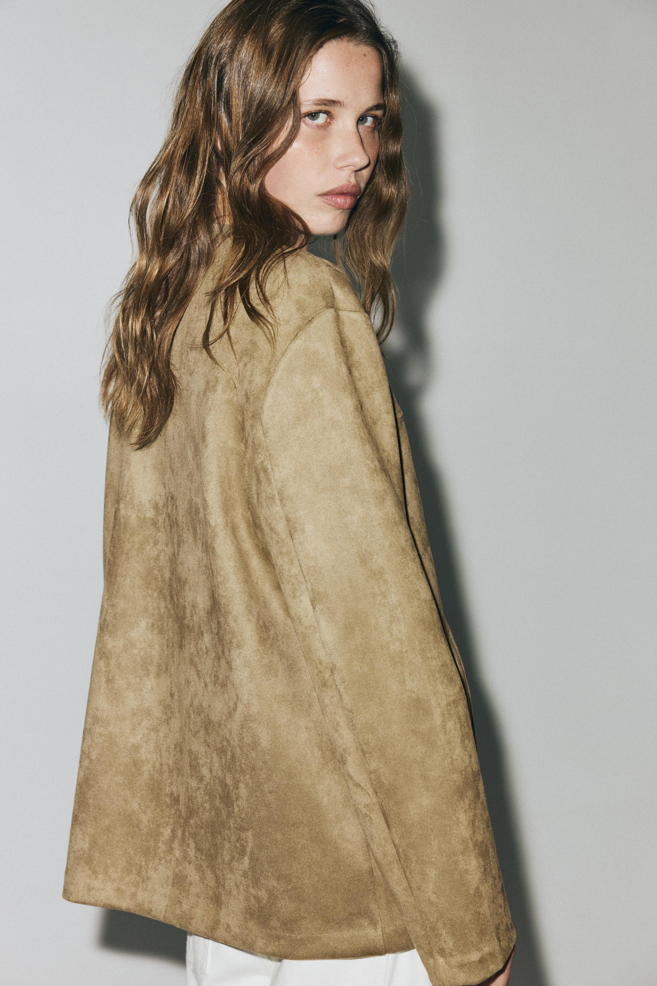 View larger image: Napped jacket - Beige - Ladies | H&M SG 4