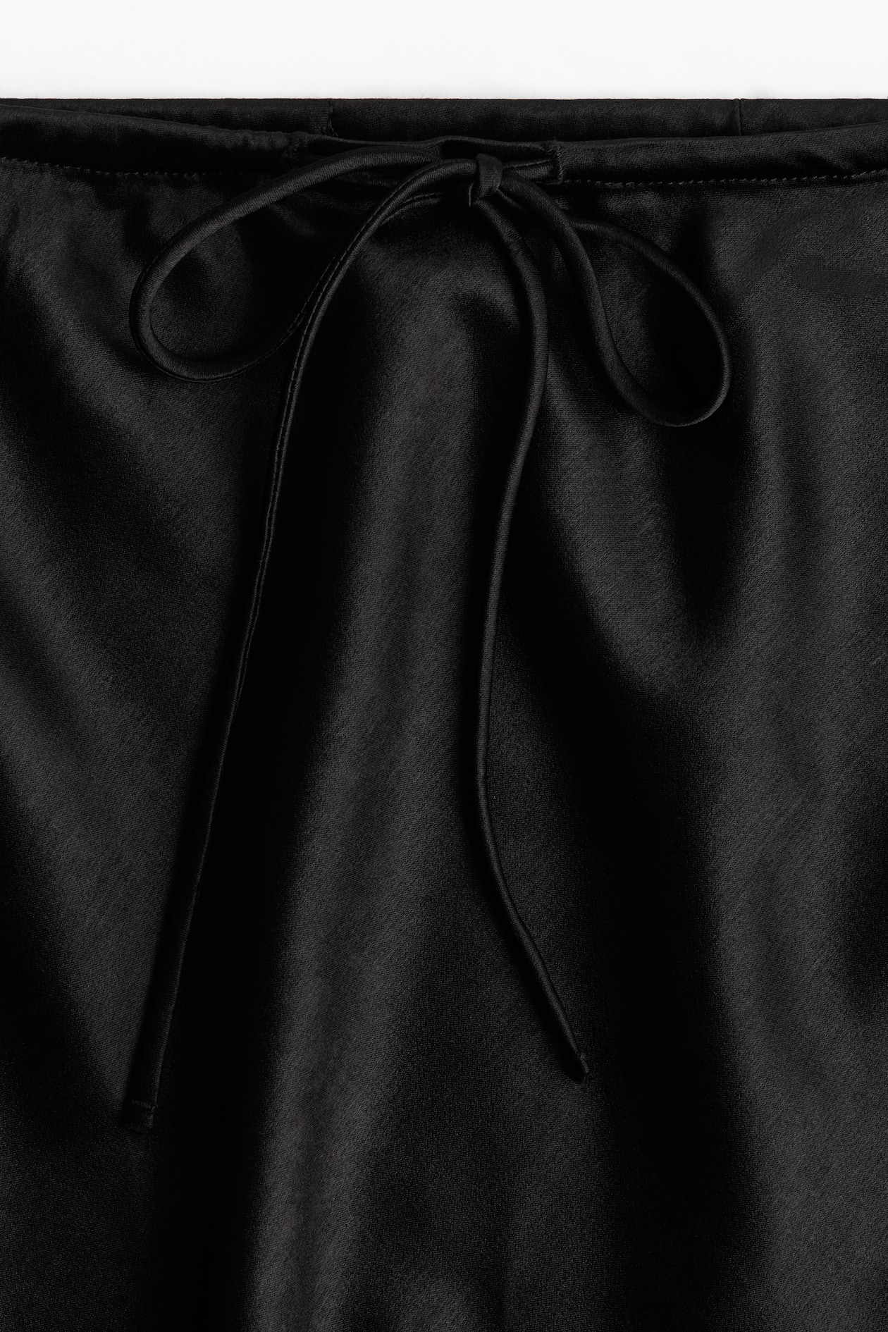 Satin Skirt with Drawstring - image 2