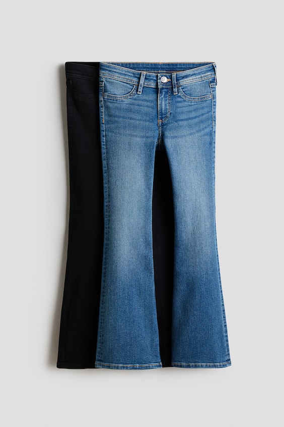 Детские джинсы H&M 2-pack Flared Leg Low Jeans