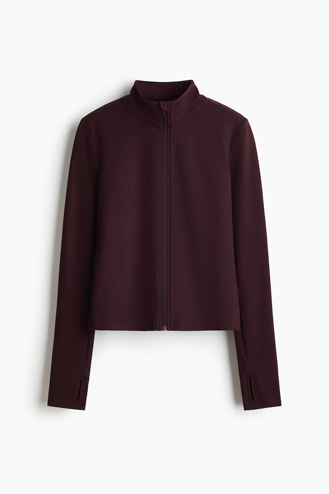 Chaqueta de deporte SoftMove™ con cremallera - Ciruela chocolate/Negro/Chocolate moca/Blanco/Verde salvia/Albaricoque/Rosa empolvado/Burdeos claro/Crema/Marrón oscuro/Lila berenjena/Beige melocotón/Azul amazonita/Lila/Rosa antiguo/Azul tormenta/Lila ciruela/Azul marino/Ciruela chocolate/Color café/Violeta empolvado/Púrpura azulado - 1