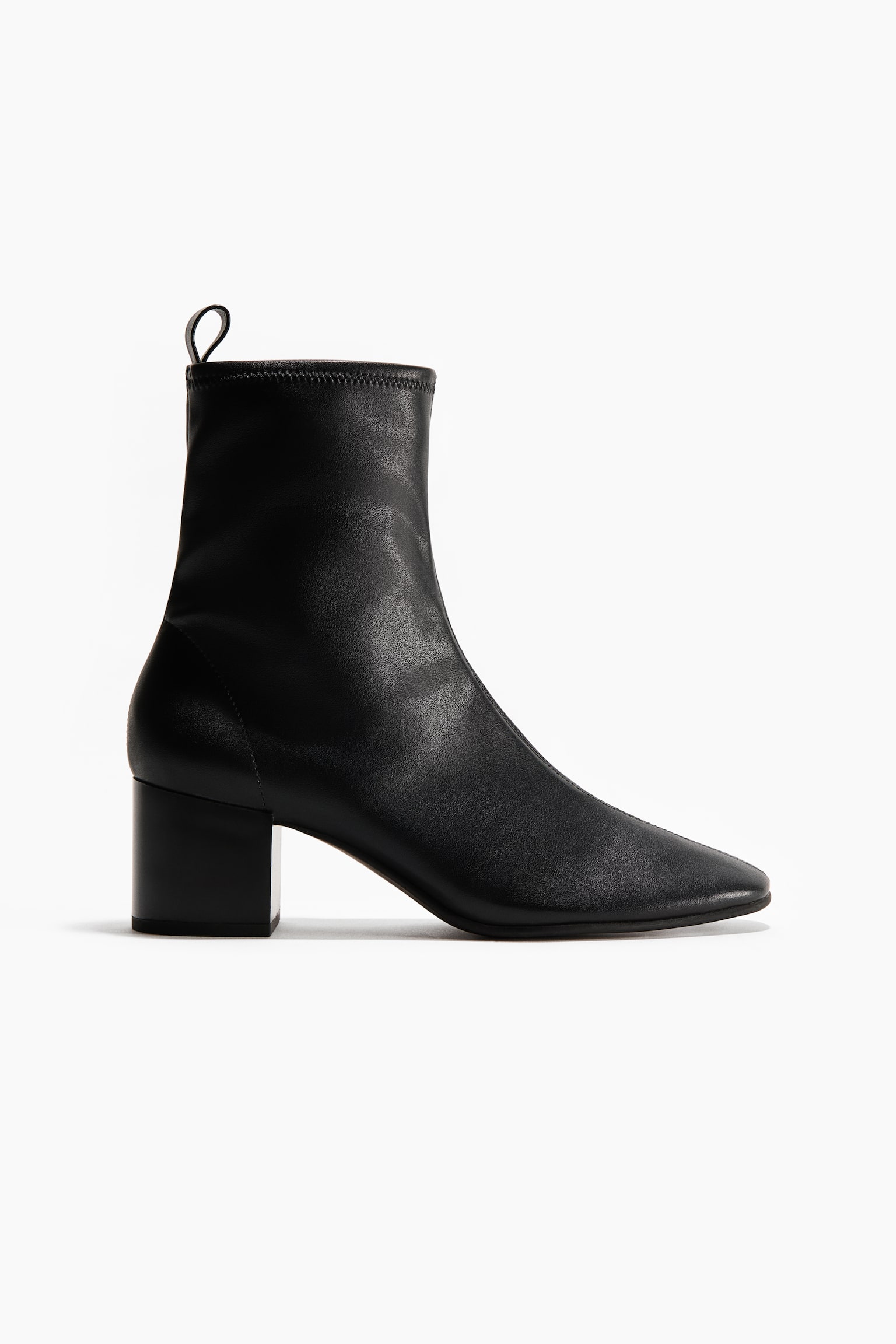 Heeled sock boots - Black