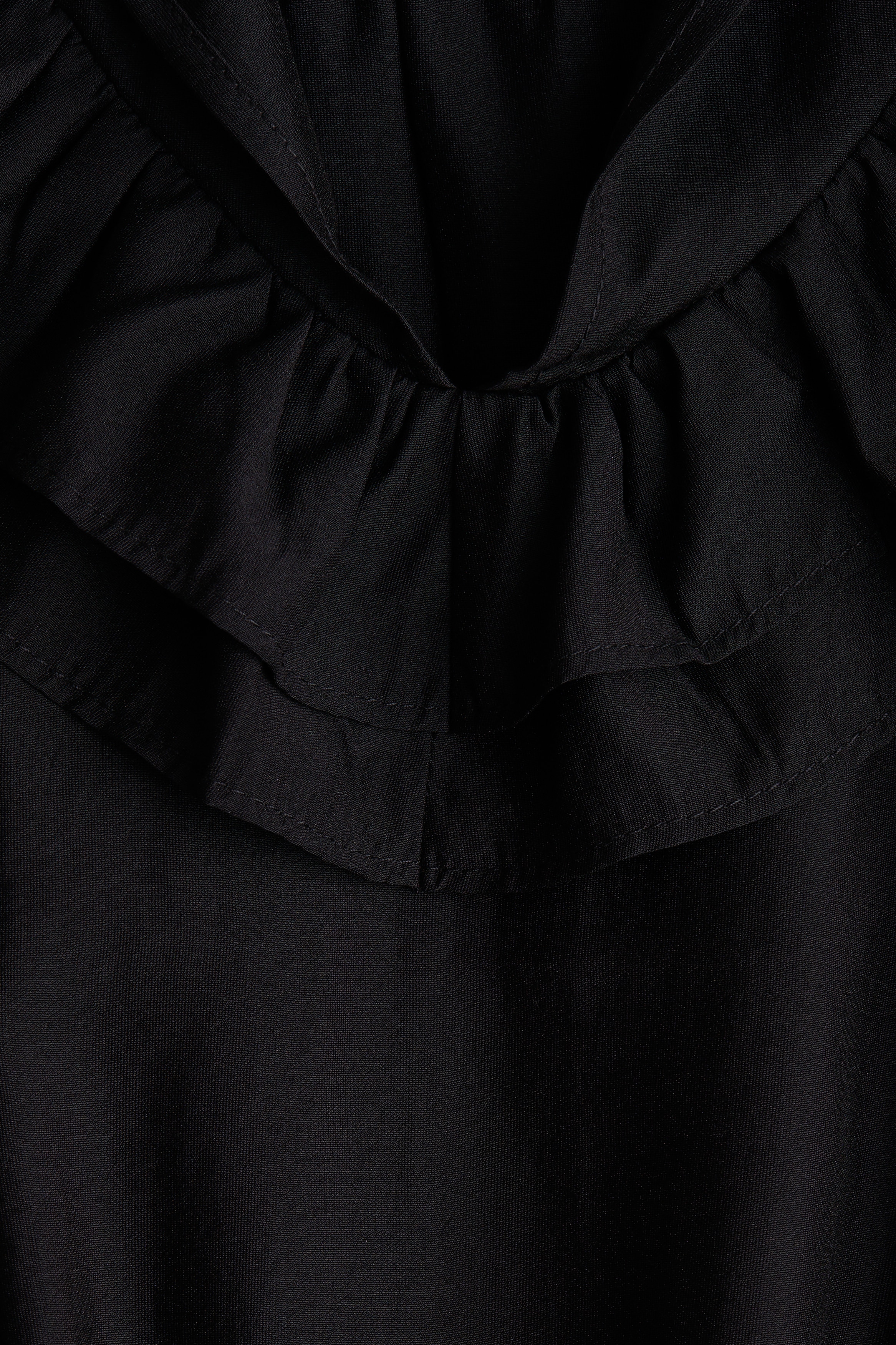 Frill-trimmed dress