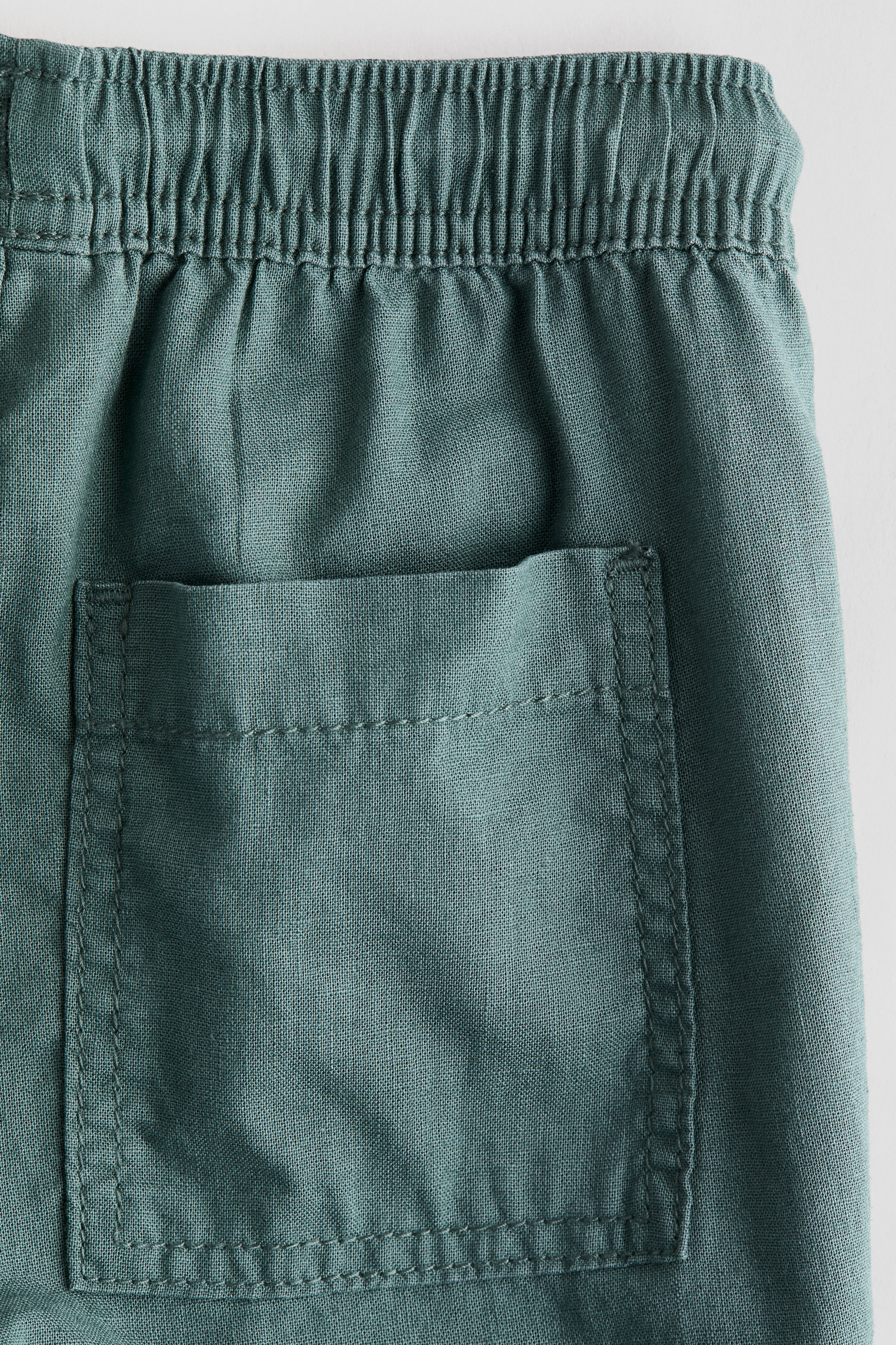 Linen-Blend Pants