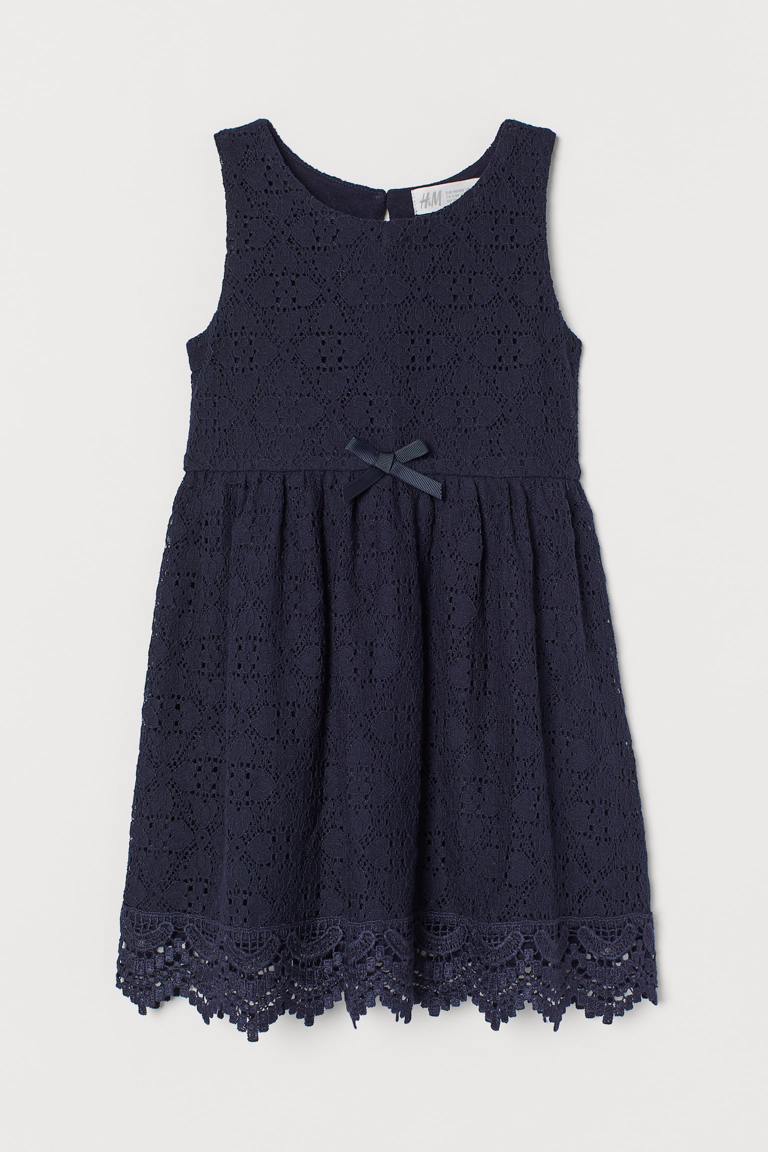 Kanten jurk - Donkerblauw