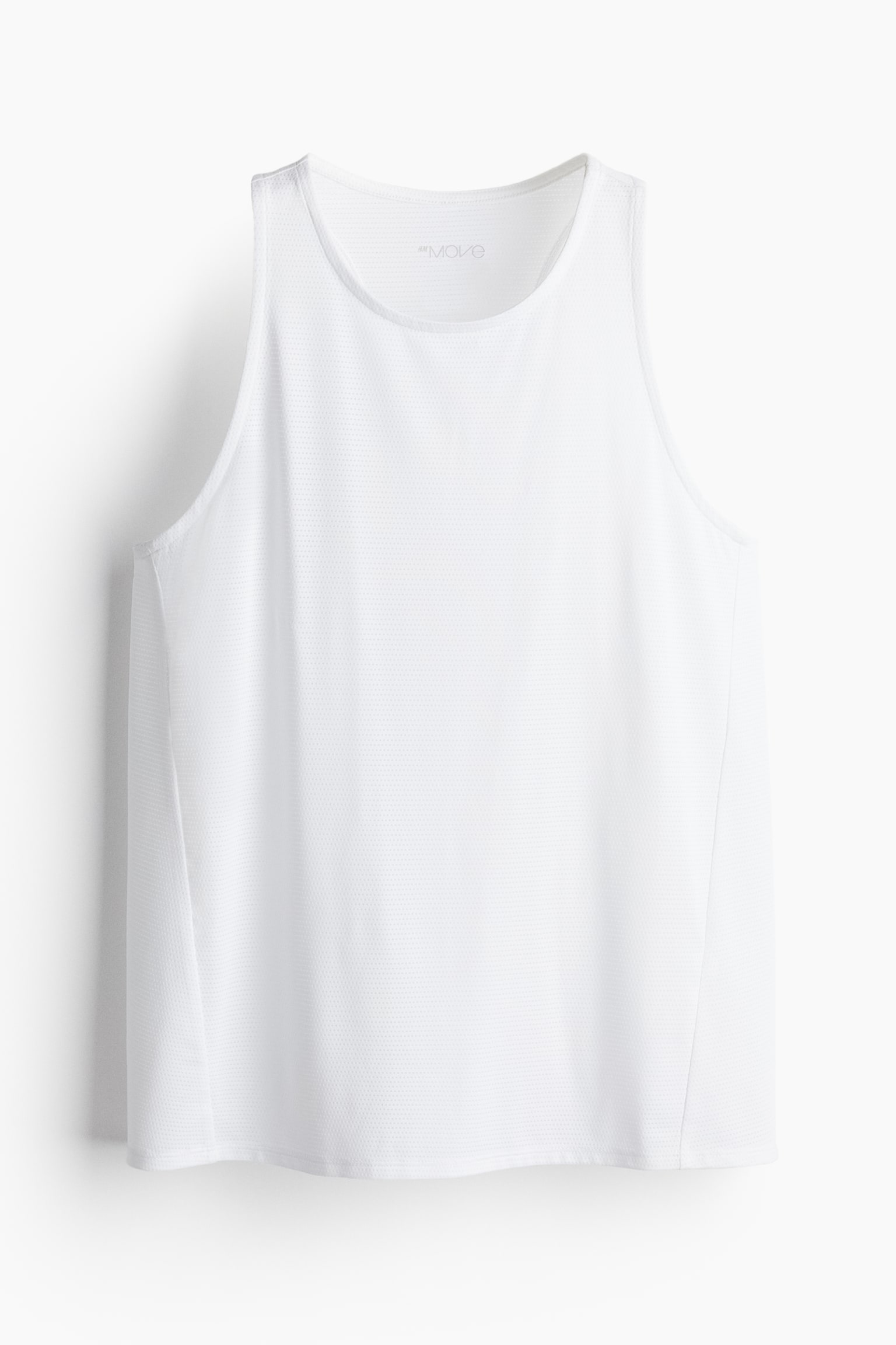 Sports vest top in DryMove™ - White/Light beige/Black - 2