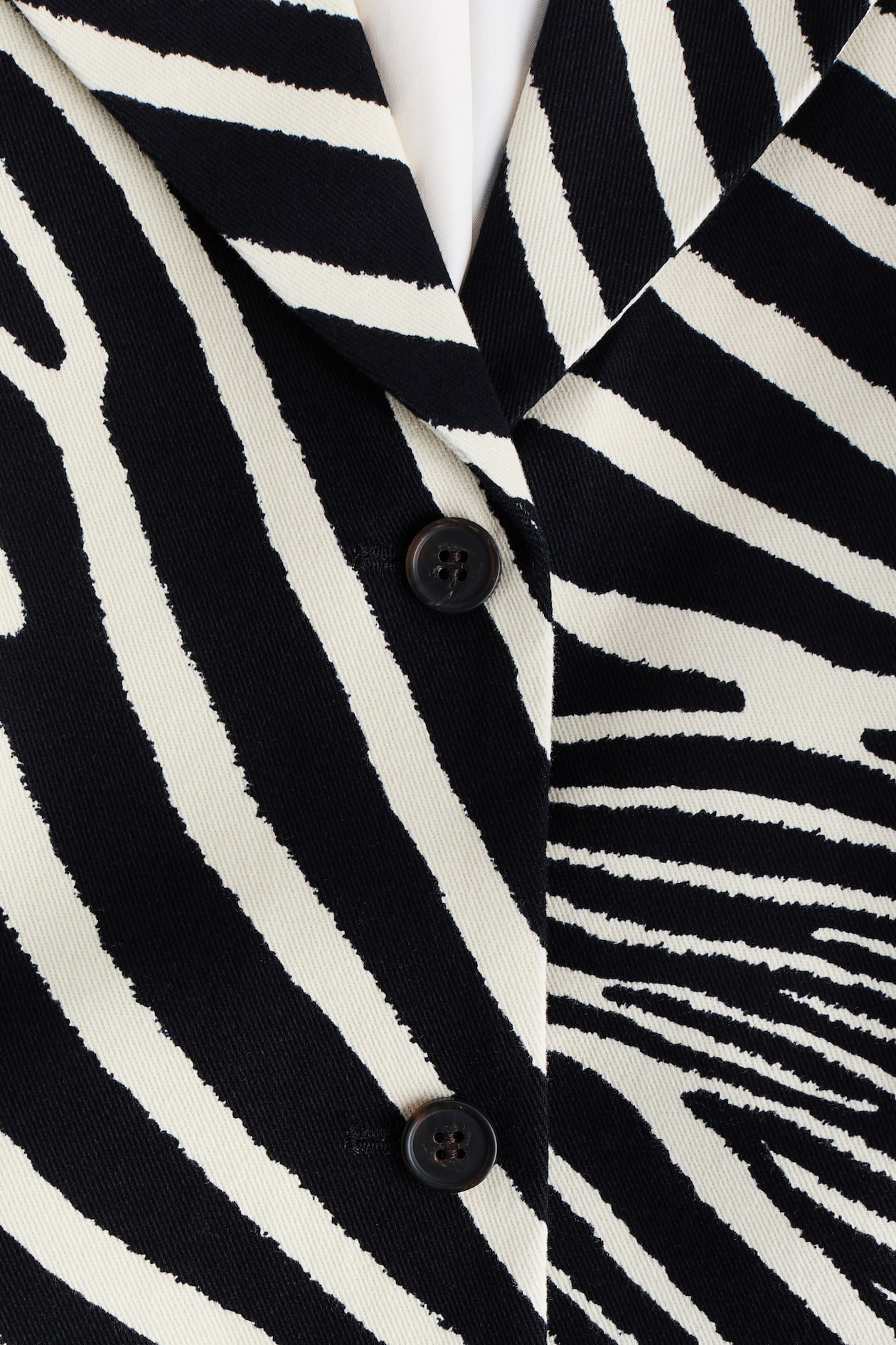 Single-Breasted Twill Blazer - image 4