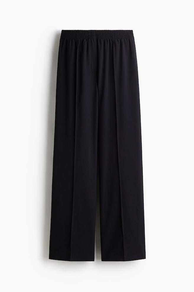 Pantaloni cu dungă pe picioare - Negru/Maro/Verde-kaki închis/Gri-închis - 1