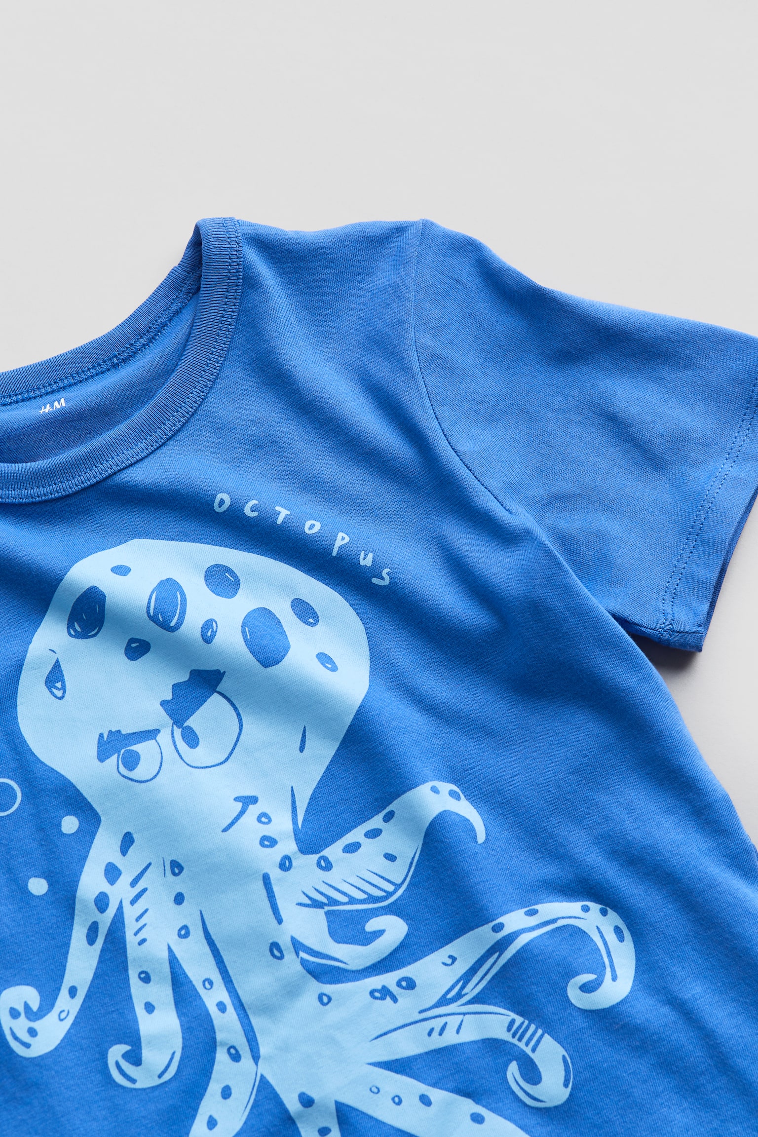 Print Cotton Tee - Blue/Octopus/White/Happy Days/White/Anchor/Peach/Palm trees/Black/LA Cali/Light blue/Dinosaurs/Light green/Garden City - 2