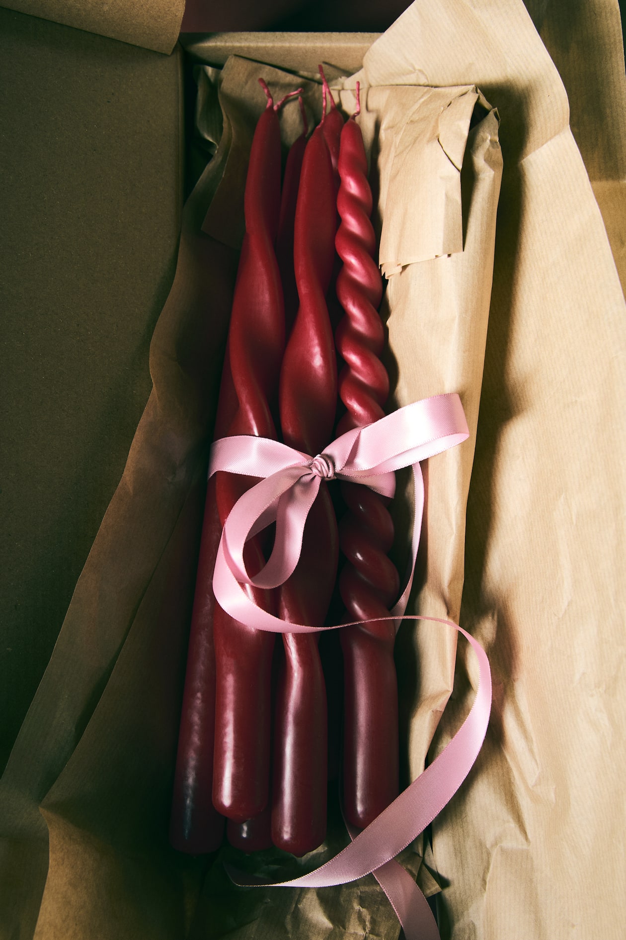 Stożkowa świeczka 6-pak - Czerwony - HOME | H&M PL