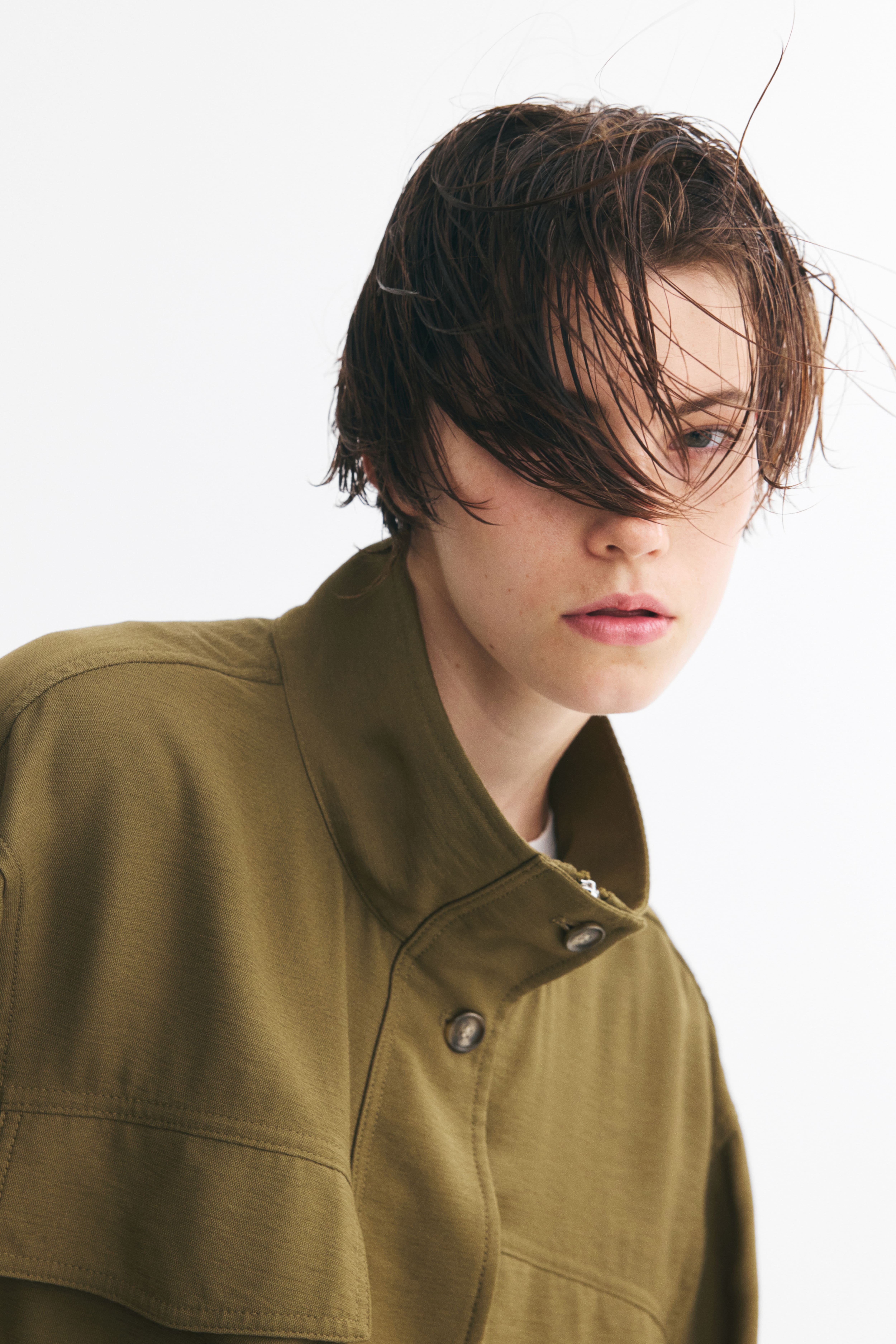 Funnel-Collar Jacket
