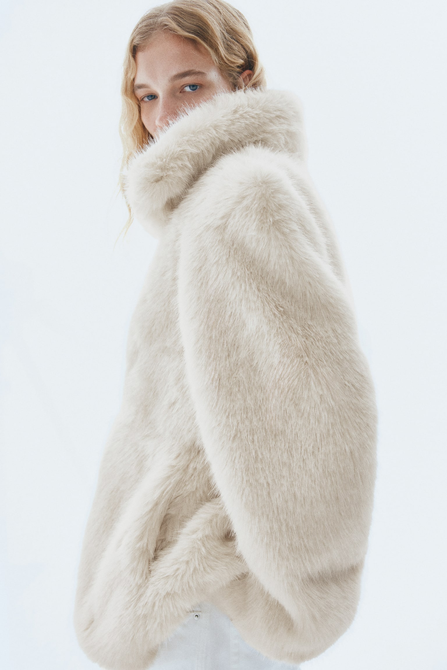 Shoulder-pad jacket - Light beige/Beige/Leopard print - 3