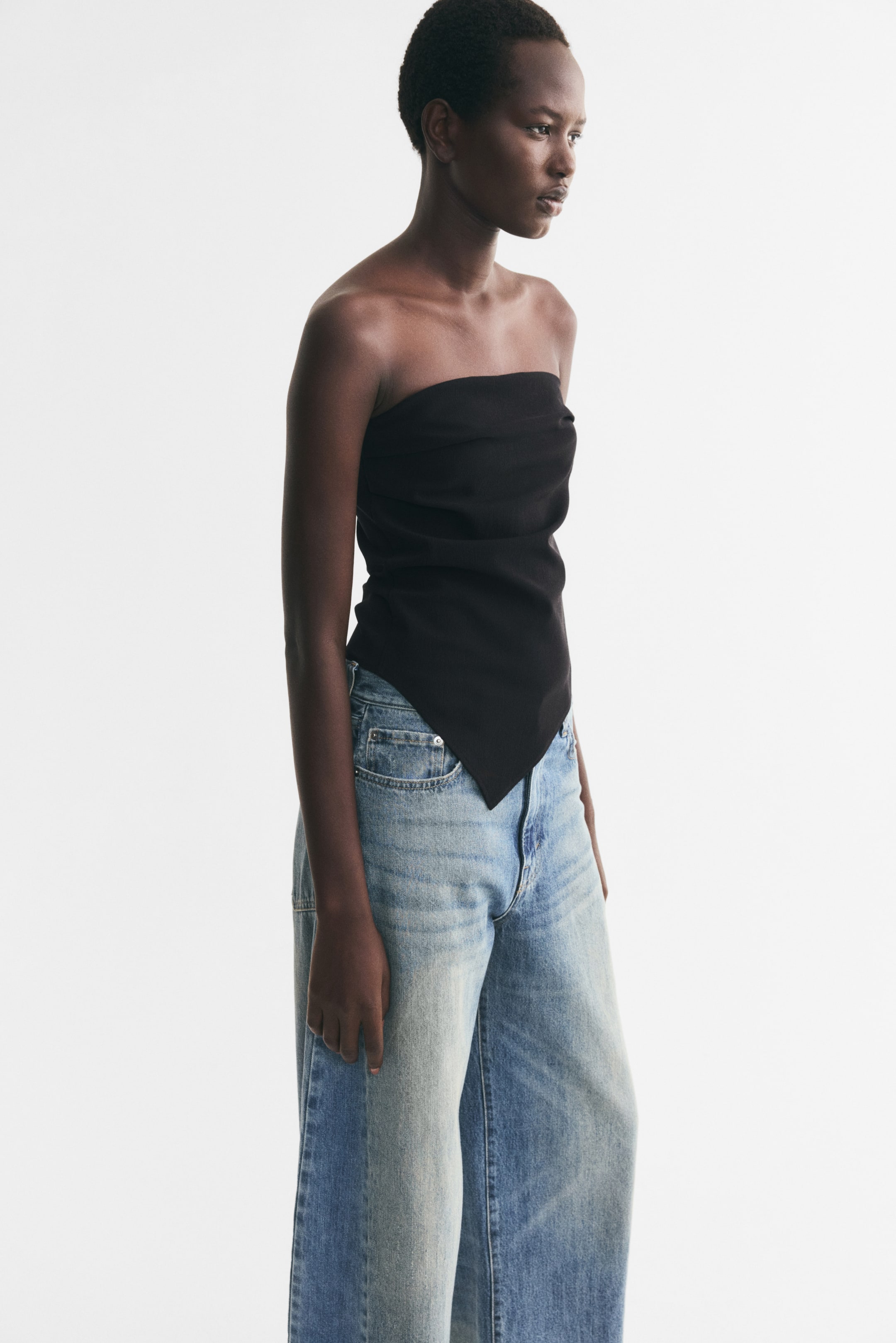 Asymmetric Tube Top