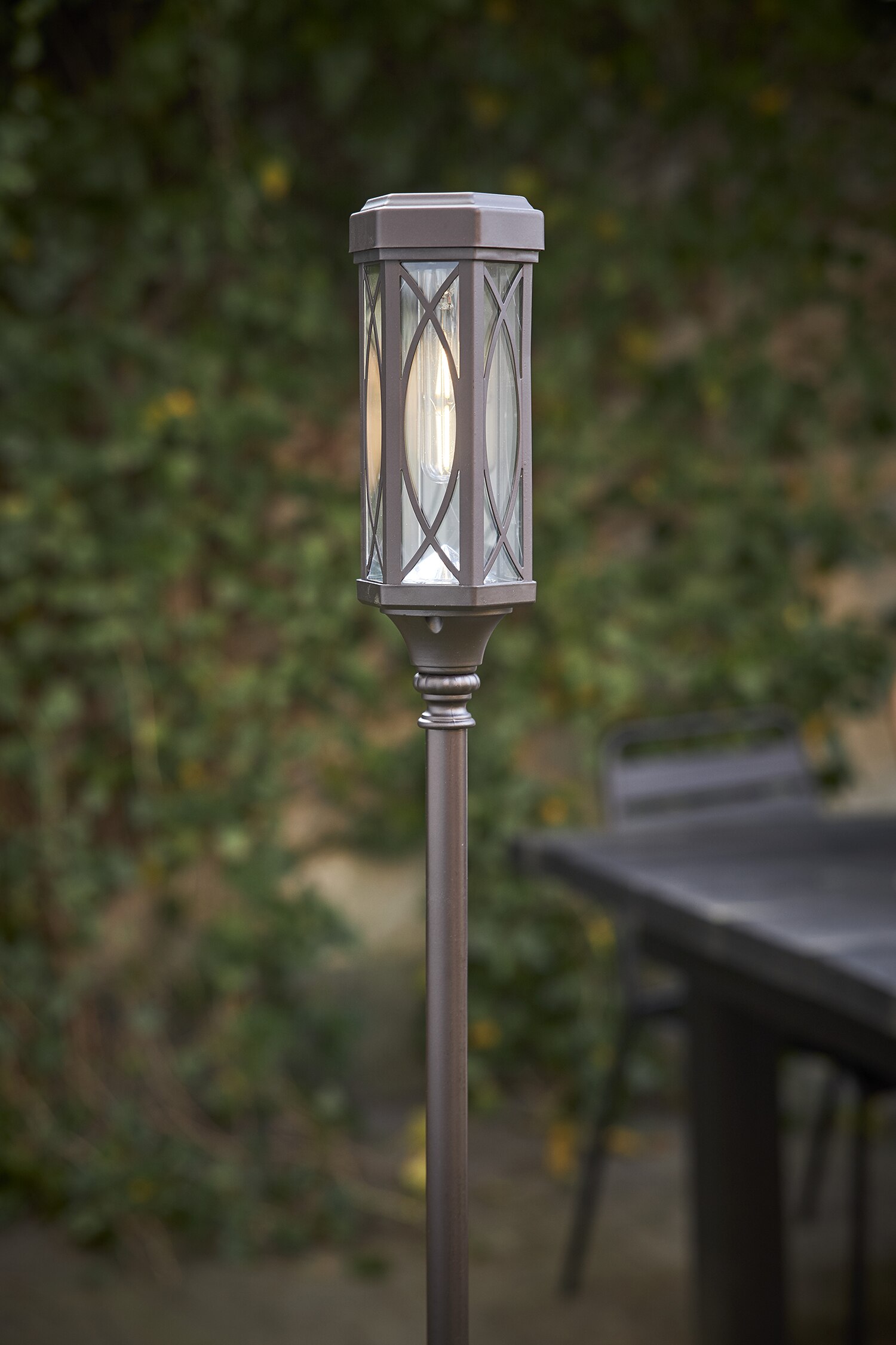 Solar-pollerleuchte Folke - Braun