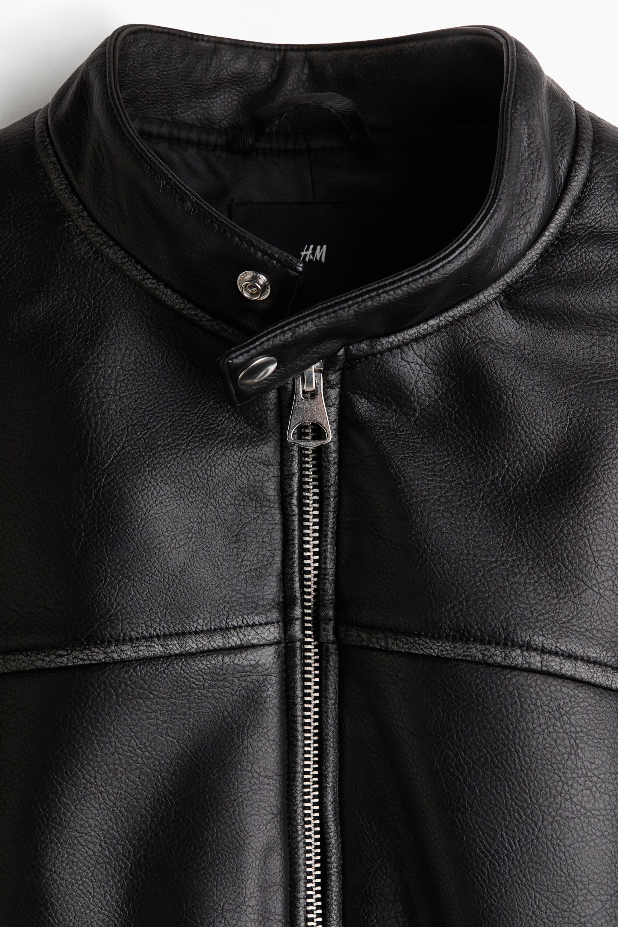 Мужские куртки H&M Coated Racer Jacket — фото 8