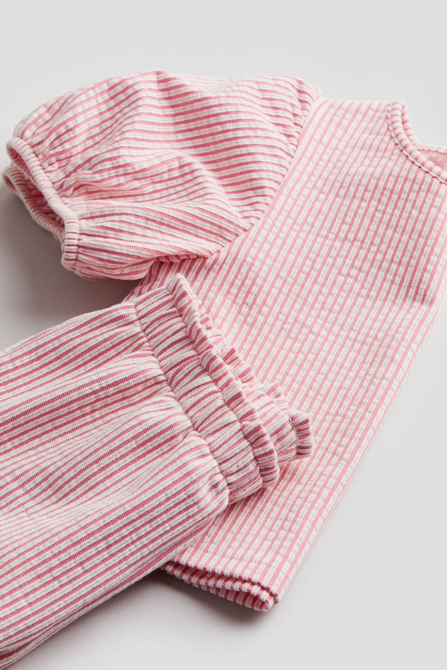 2-piece Set - Pink/Stripe/Light blue/Stripe - 2