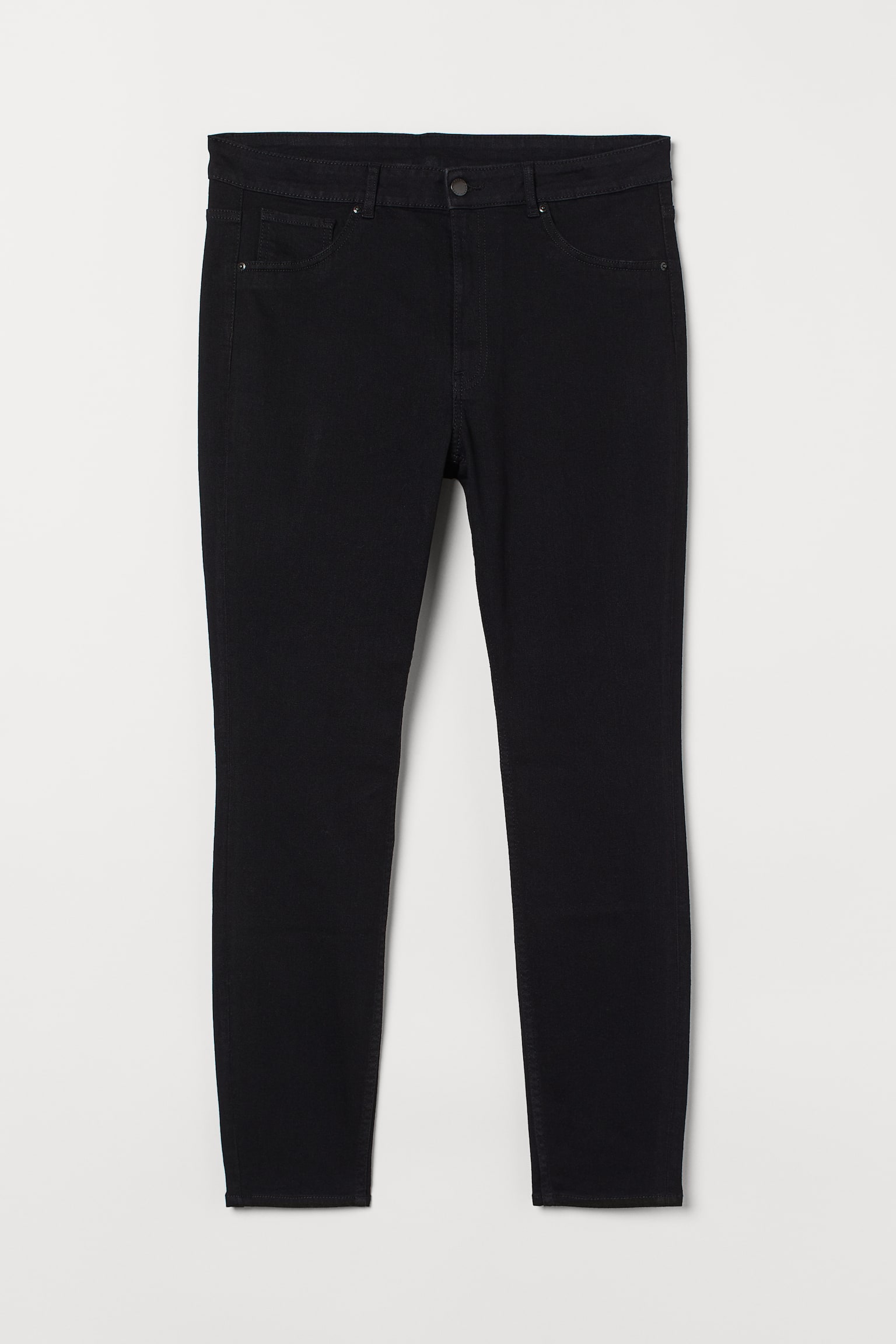 H&M+ Ultra High Ankle Jeggings - Black/Pale denim blue/White/Denim blue/Light denim blue/Denim blue/Denim blue - 1