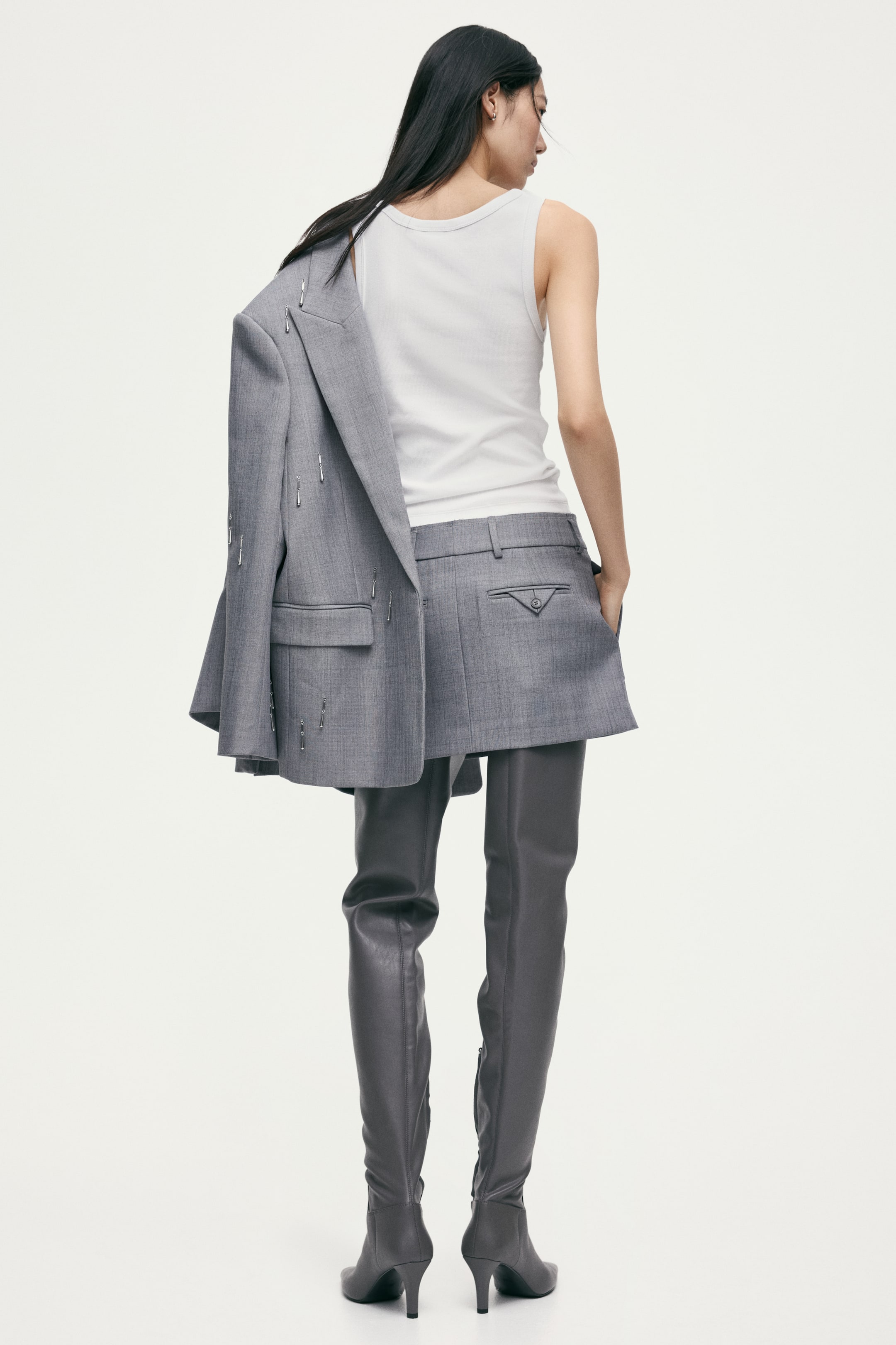 Agrandir l'image: Minijupe - Gris - FEMME | H&M FR 5