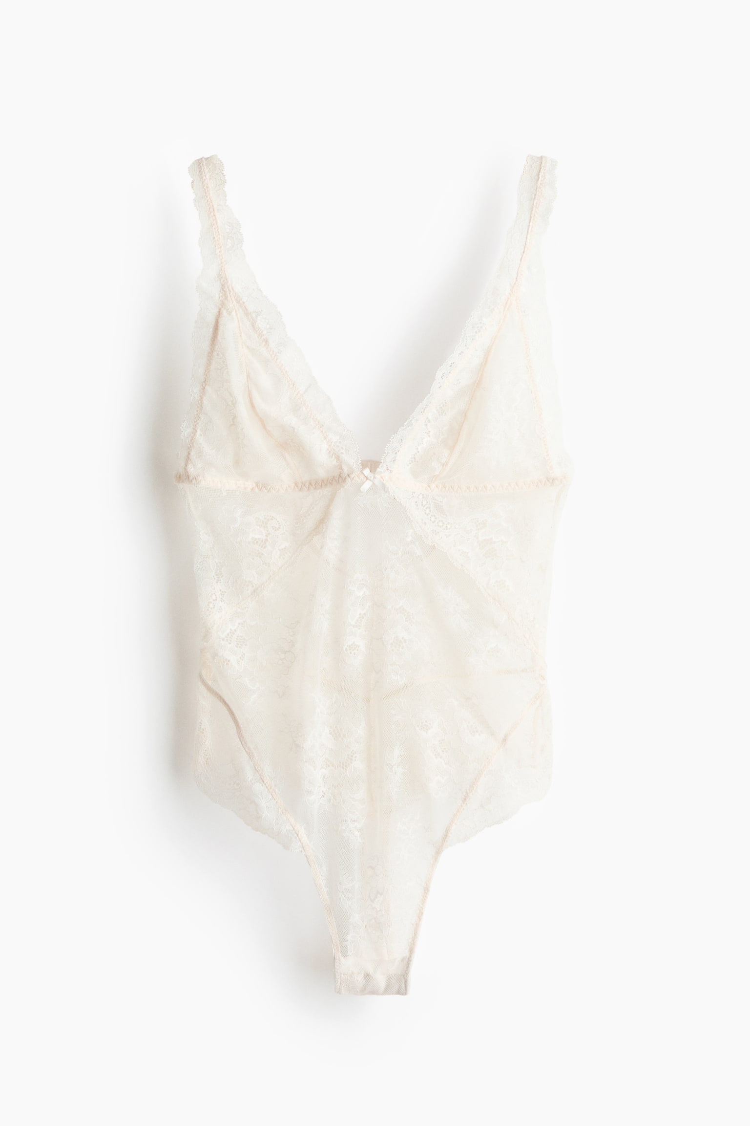 Čipkasti bodi - Bela/Crna - 2