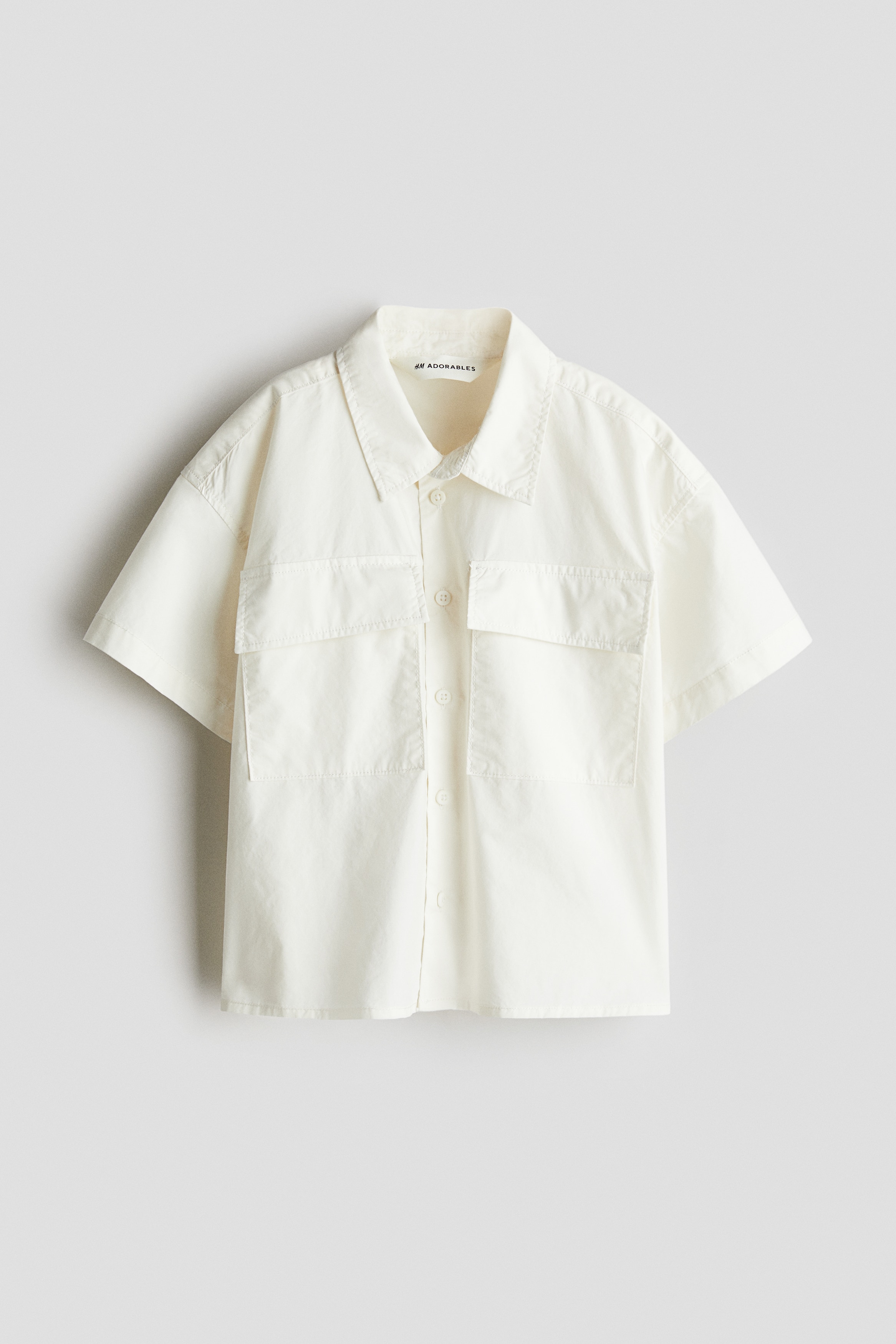 Predimenzionisana pamučna košulja - Bela